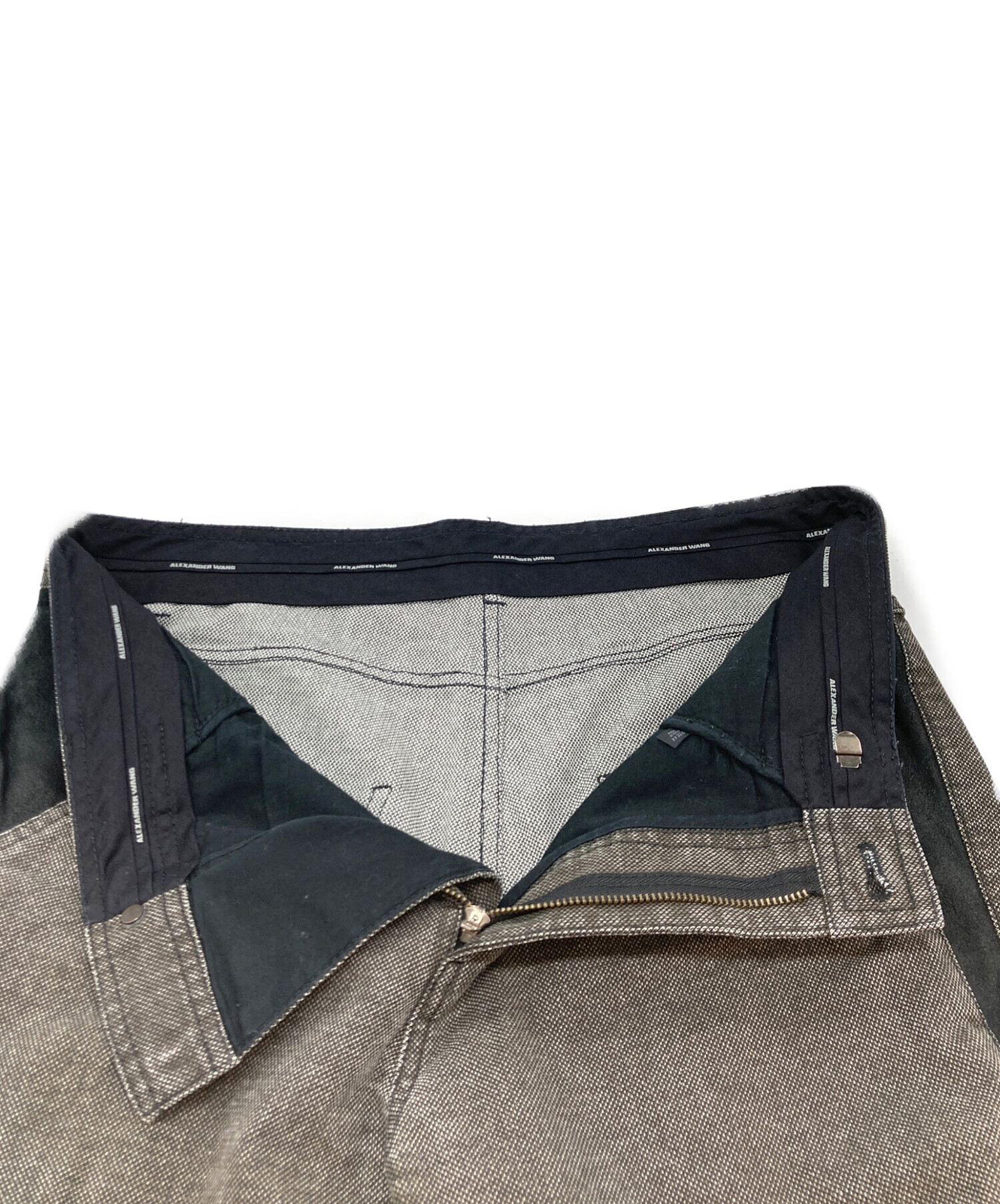 ストリートモード古着　アレキサンダーワン　ロールアップダメージデニムホットパンツ 中古・古着通販】ALEXANDER WANG (アレキサンダー・ワン) デニムパンツ