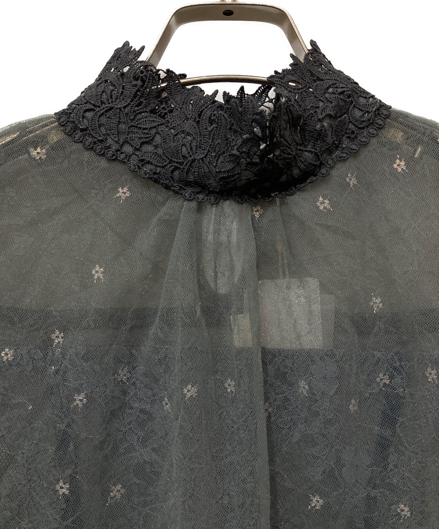 中古・古着通販】leja (レジャ) ハイネック花柄レースボレロ
