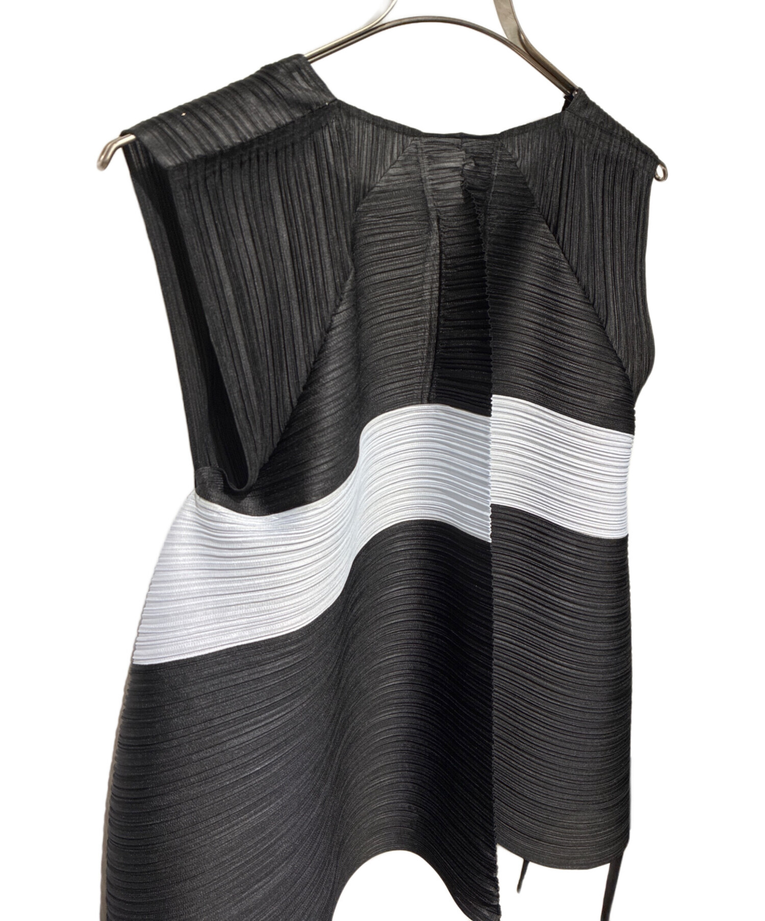 プリーツ プリーズ SALT トップス BLACK × ICE GRAY PLEATS PLEASE