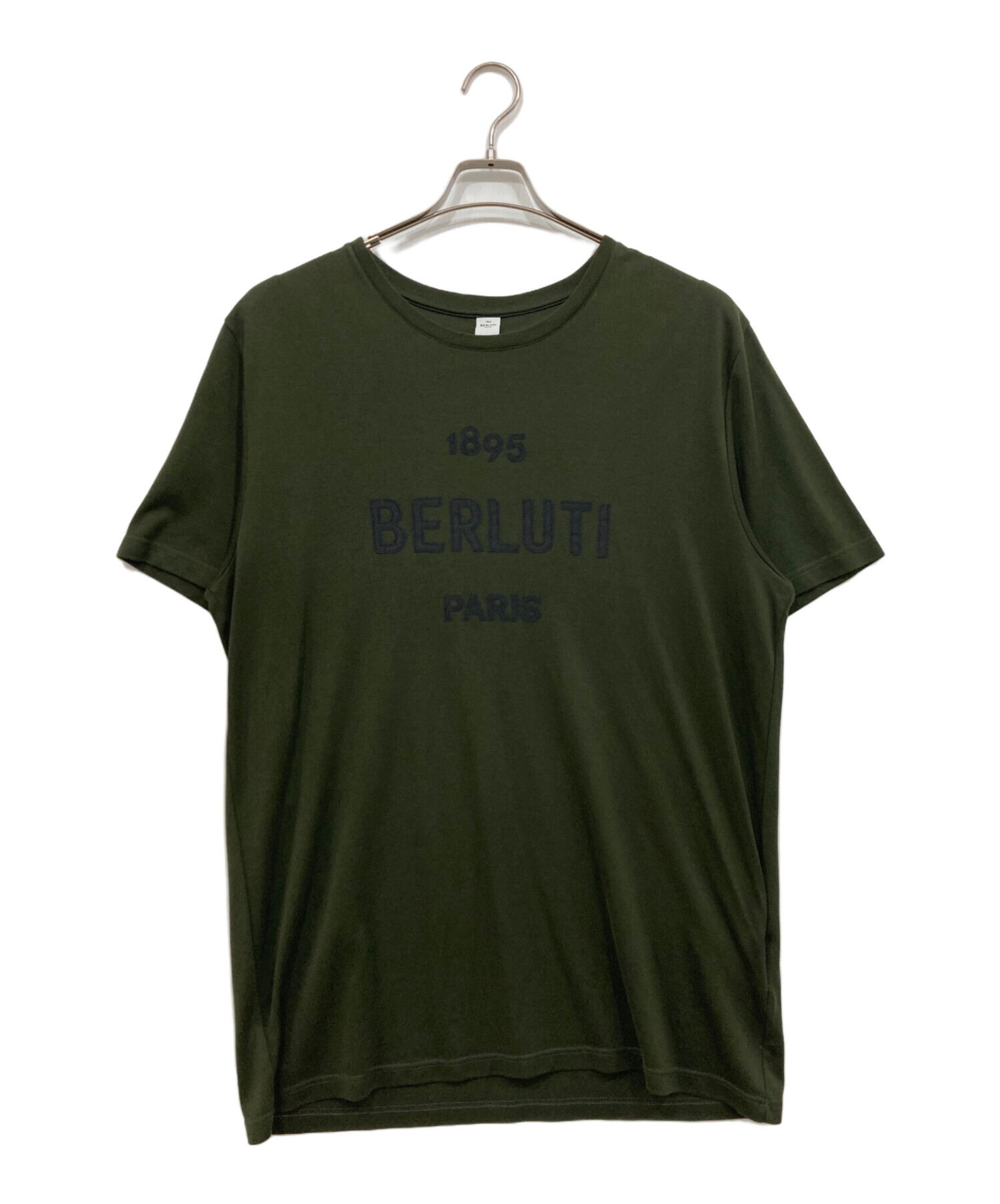 新品◇ ベルルッティ 半袖 Tシャツ カットソー　Berluti 中古・古着通販】Berluti (ベルルッティ) Front Logo Tee オリーブ