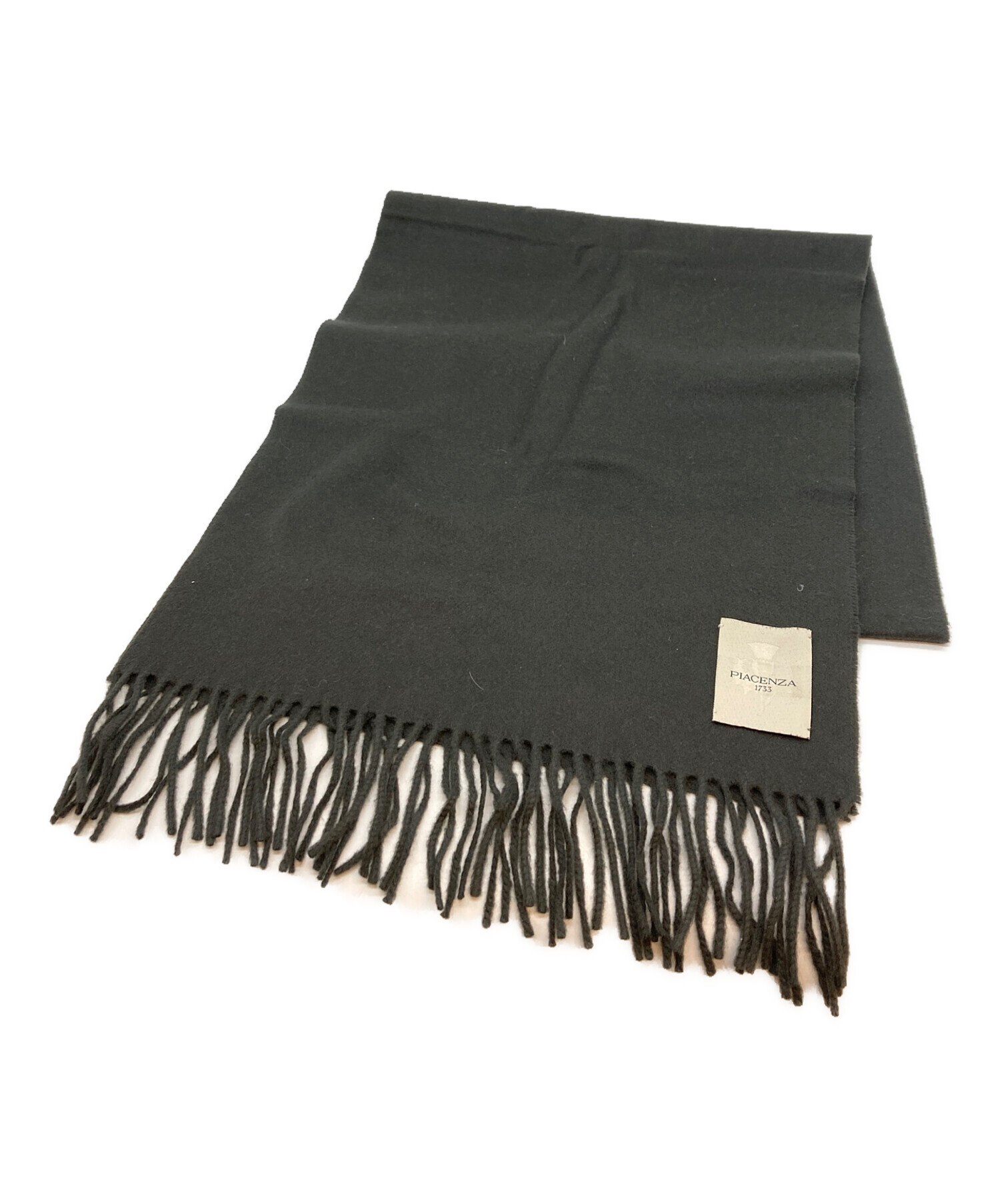 中古・古着通販】PIACENZA (ピアチェンツァ) マフラー ブラック サイズ