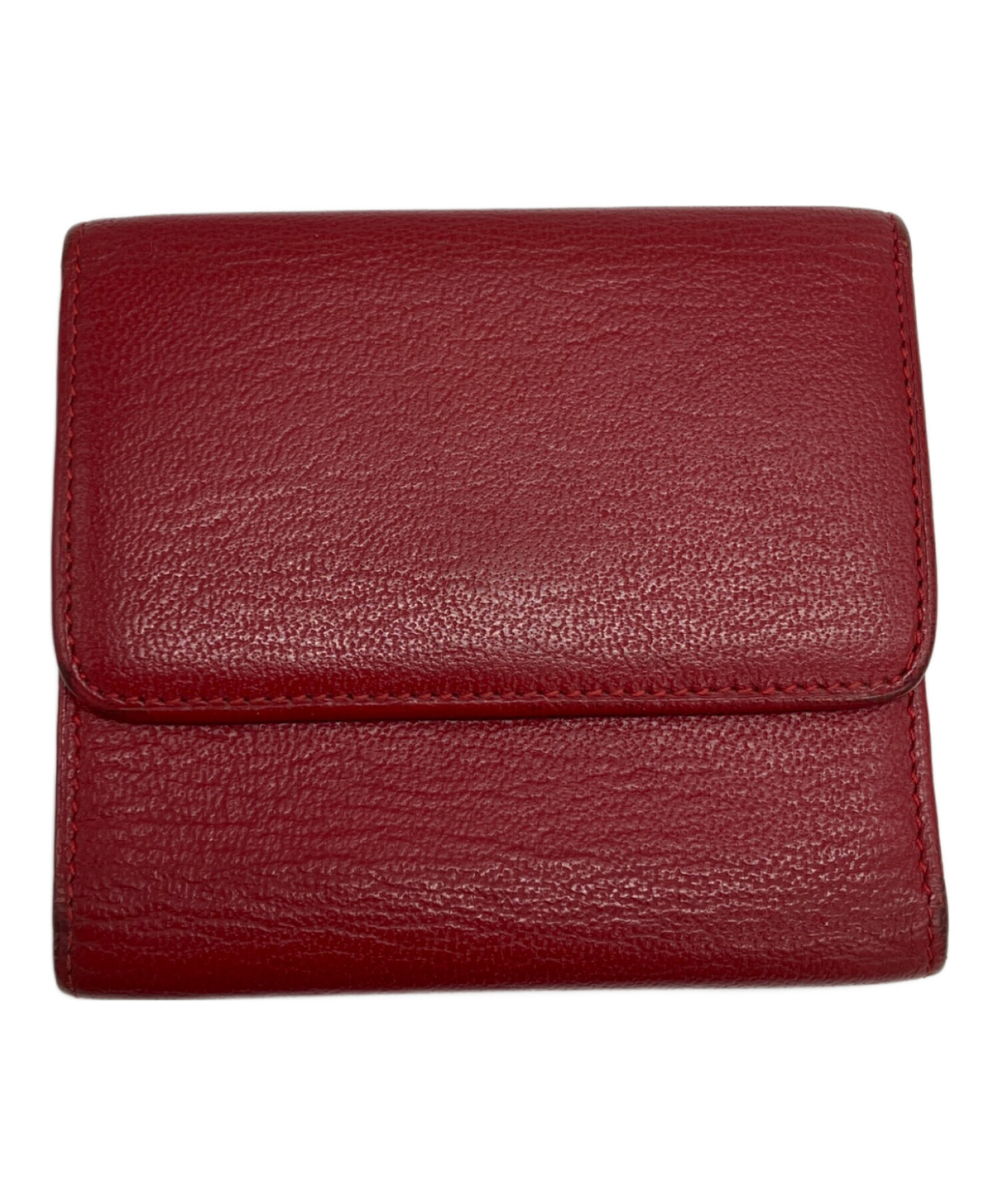 中古・古着通販】CHANEL (シャネル) 2つ折り財布 レッド｜ブランド