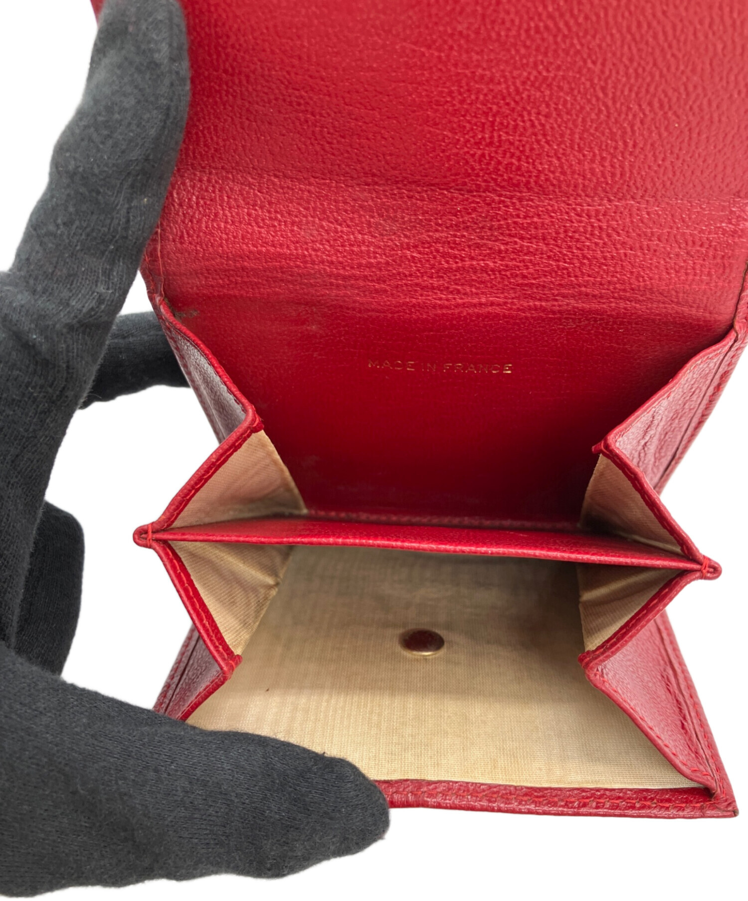 中古・古着通販】CHANEL (シャネル) 2つ折り財布 レッド｜ブランド