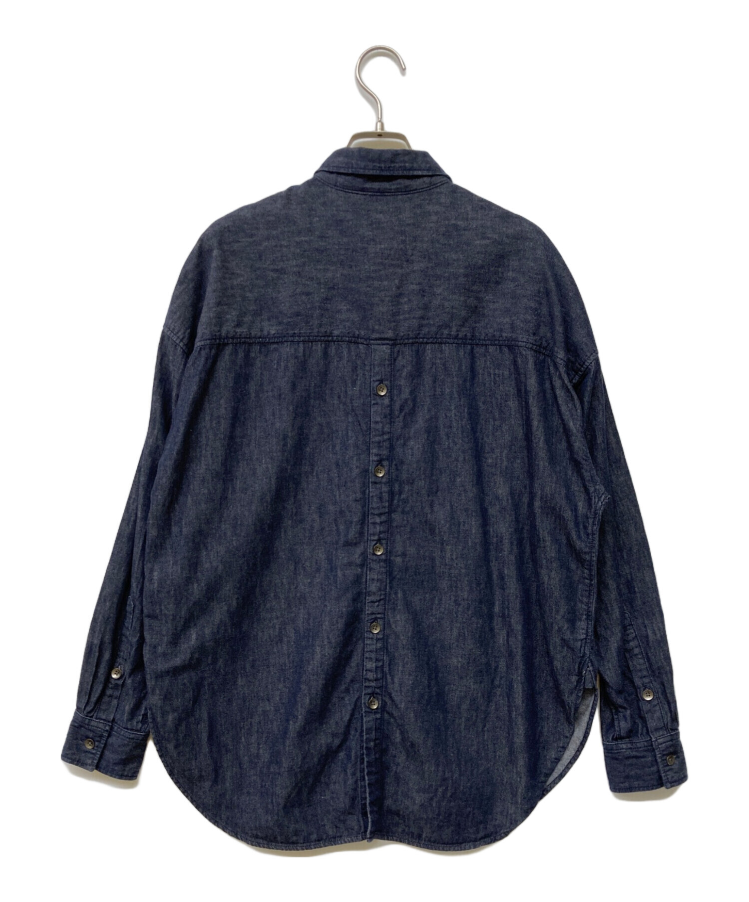 中古・古着通販】YANUK (ヤヌーク) バックボタンシャツ インディゴ 