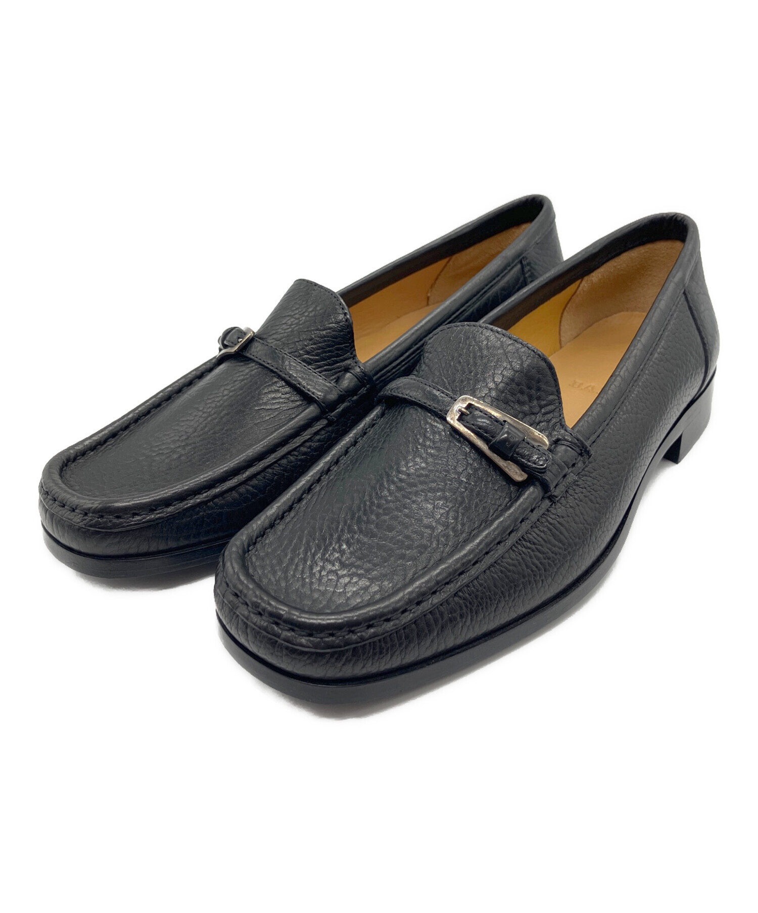 中古・古着通販】BALLY (バリー) ストラップローファー ブラック 