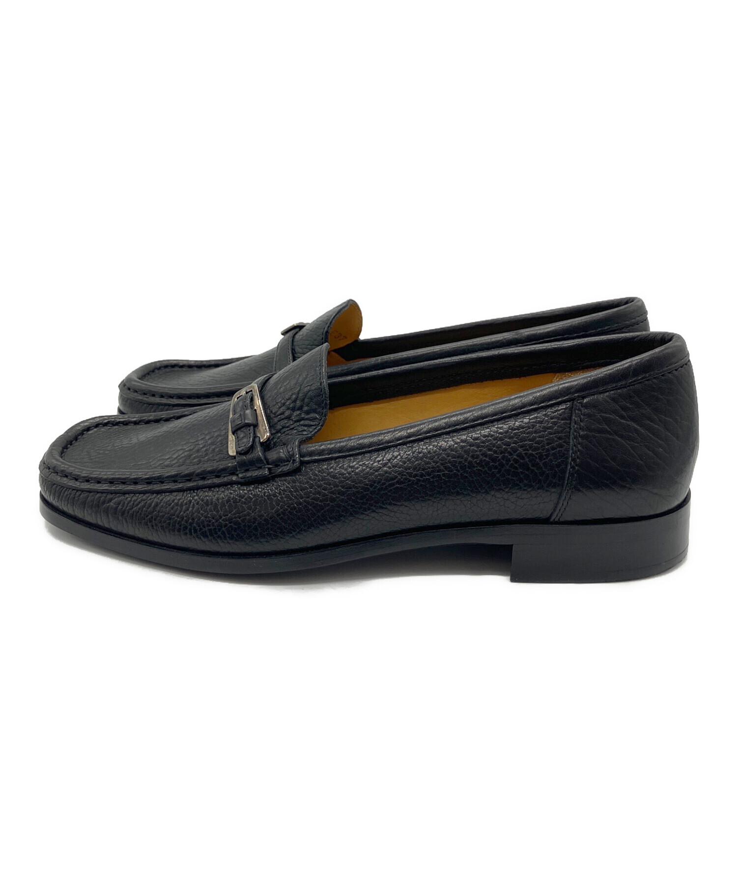 中古・古着通販】BALLY (バリー) ストラップローファー ブラック 