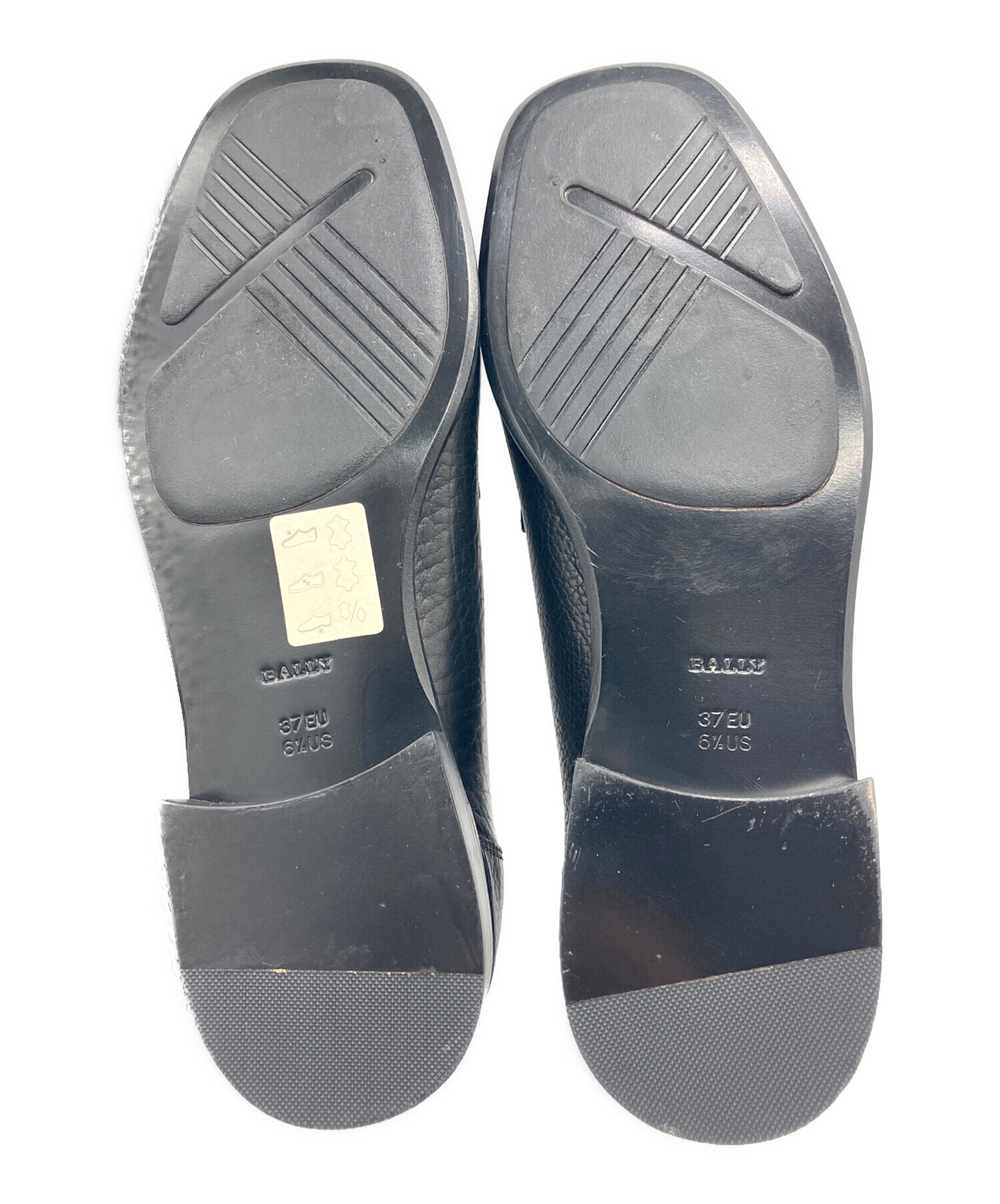 中古・古着通販】BALLY (バリー) ストラップローファー ブラック 