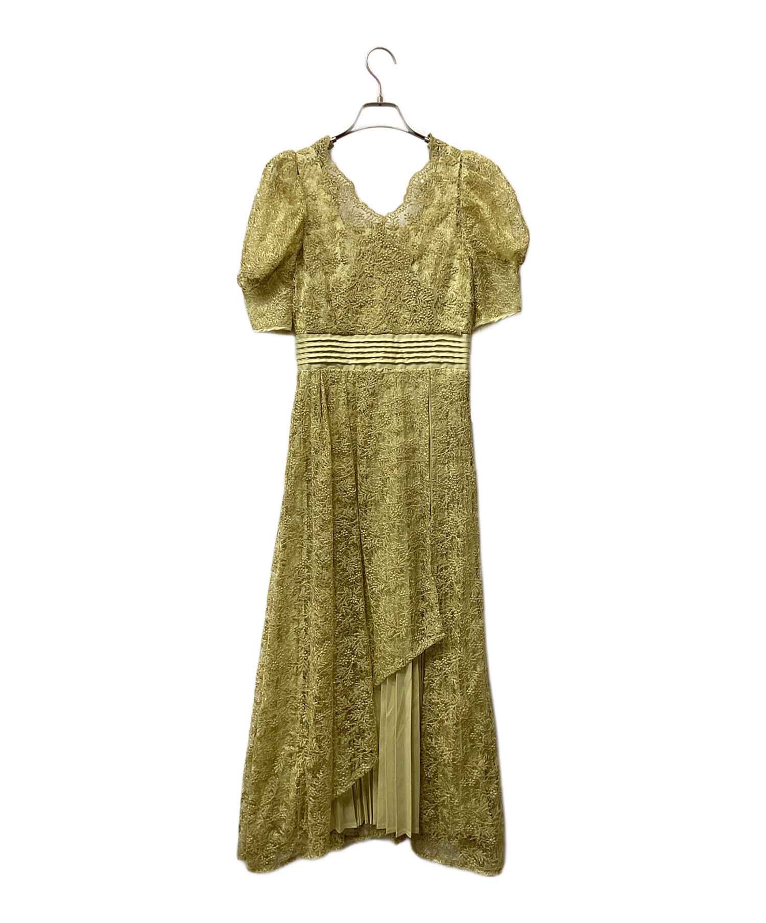 新品未使用【LilyBrown】イエローパーティードレス 中古・古着通販】Lily Brown (リリーブラウン) カシュクールフラワー