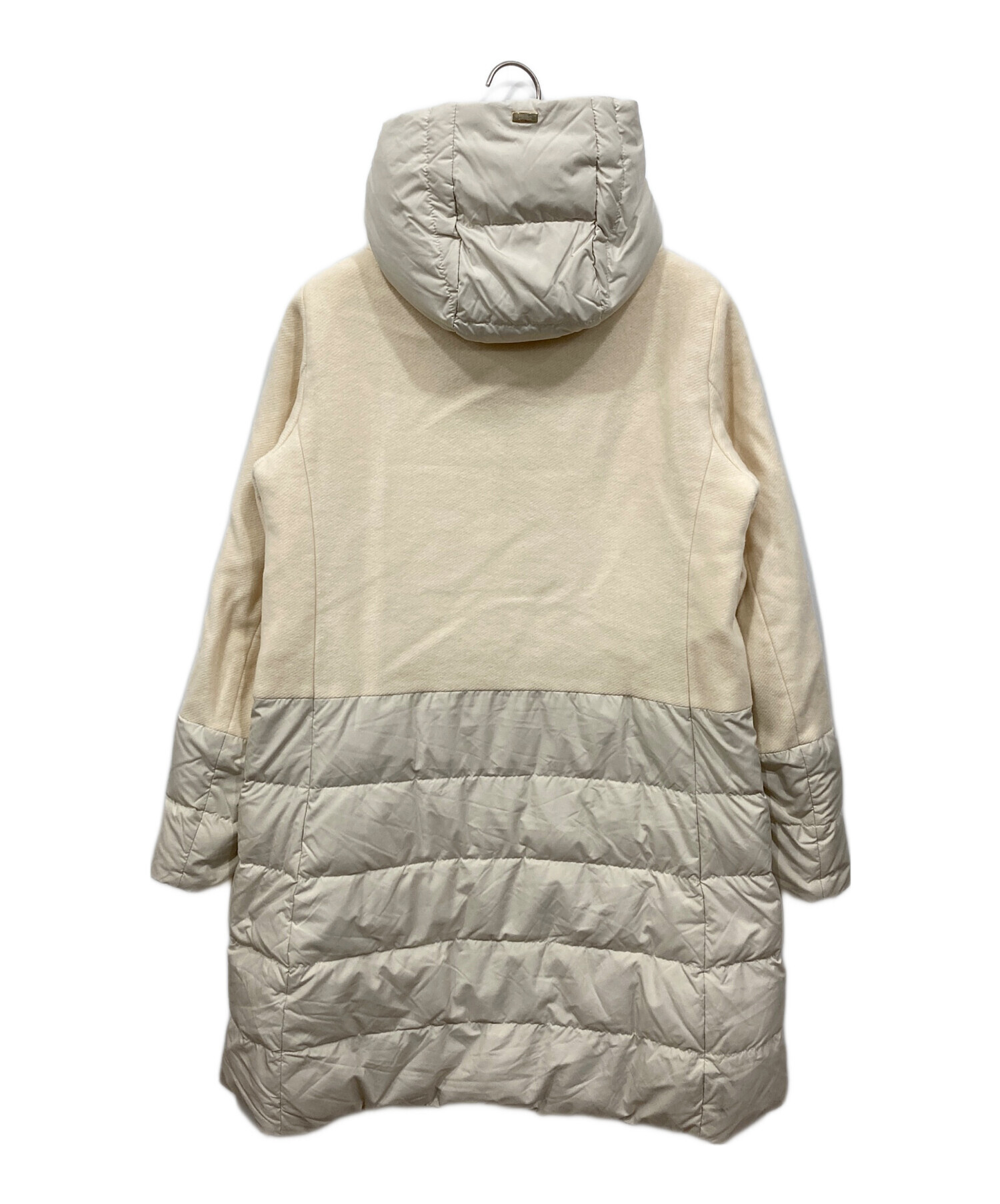 中古・古着通販】HERNO (ヘルノ) ウール切替ダウンコート アイボリー 