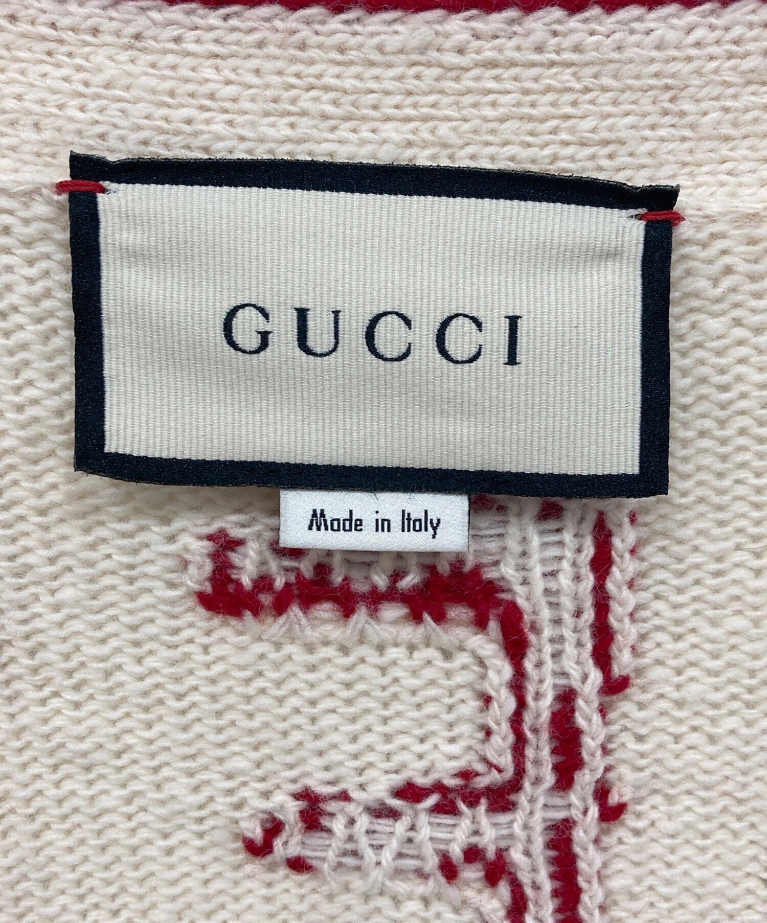 中古・古着通販】GUCCI (グッチ) Chambre Des Squelettes Wool Logo
