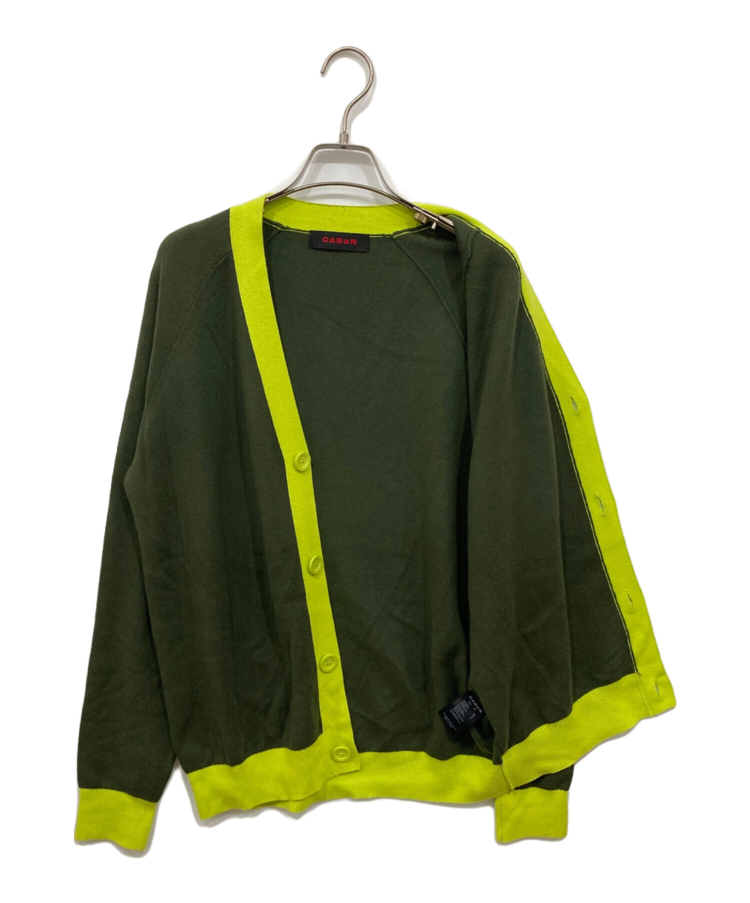 中古・古着通販】CABaN (キャバン) コットンカシミヤ バイカラーV