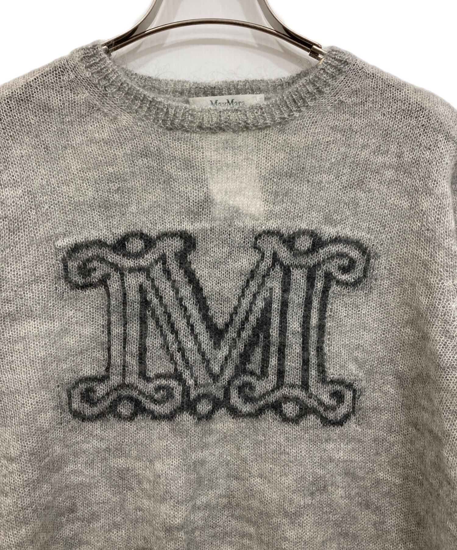 中古・古着通販】MaxMara (マックスマーラ) モヘアクルーネックニット