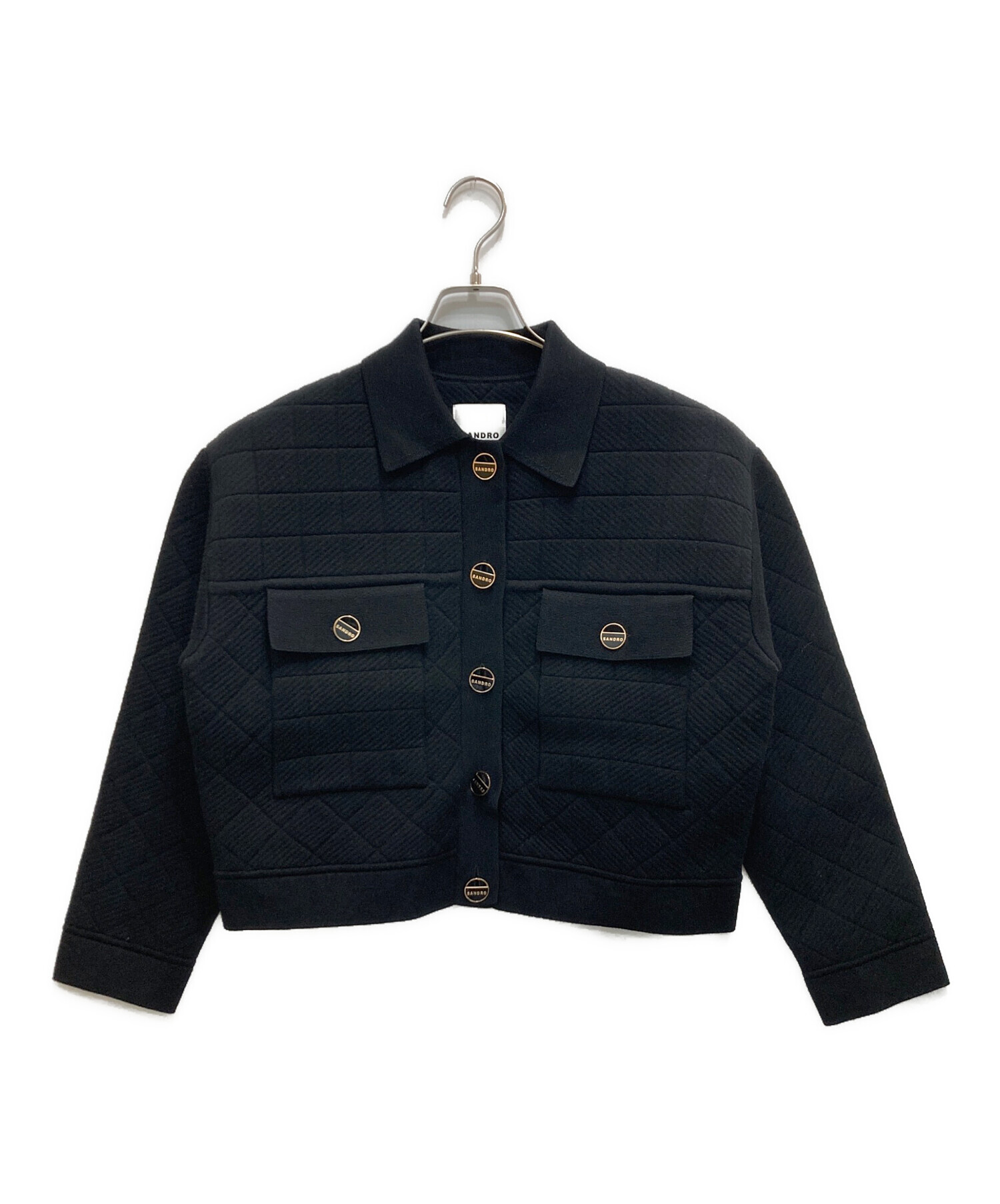 Sandroクロップド ニット カーディガン SANDRO サンドロ SANDRO