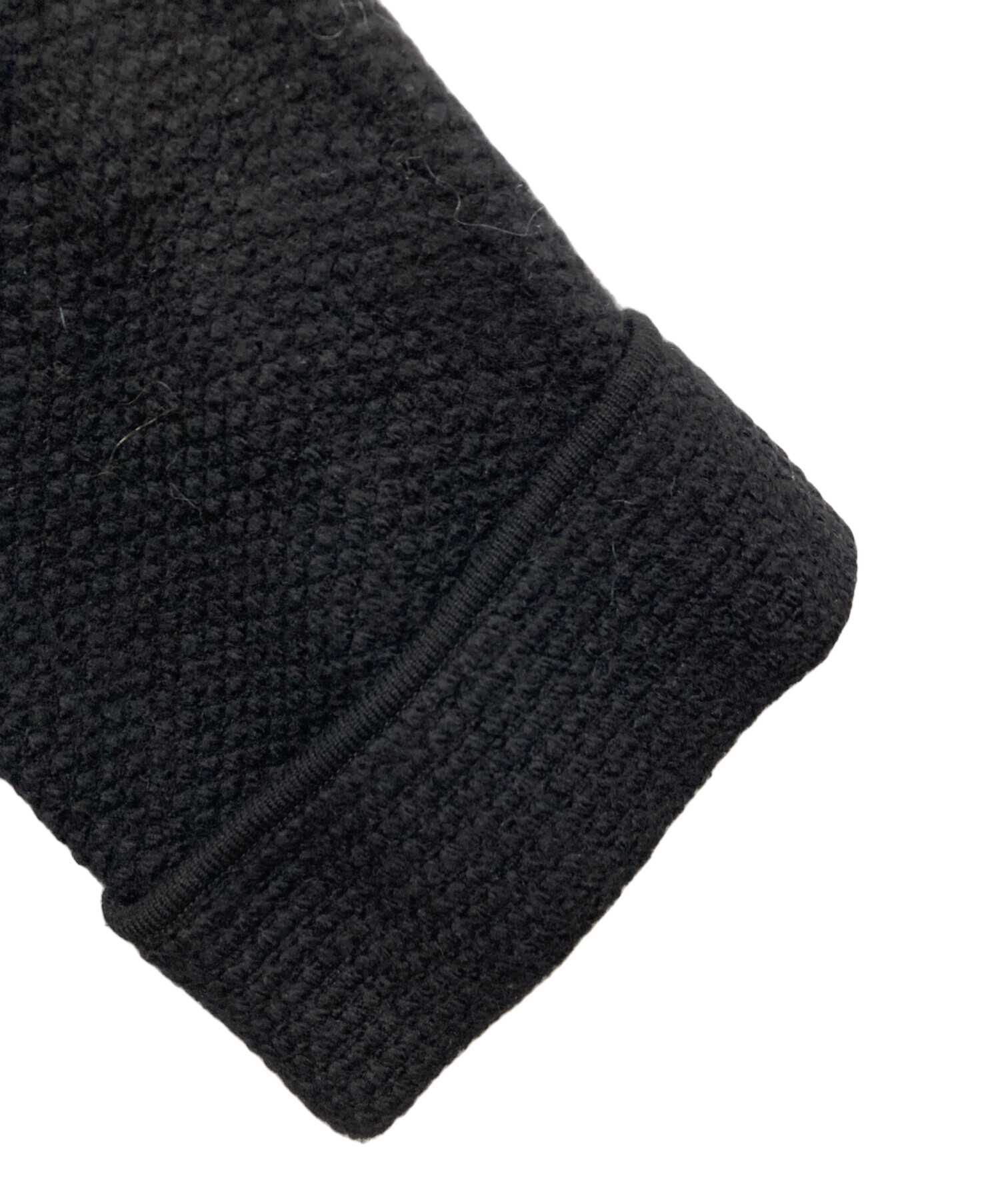 中古・古着通販】FOXEY (フォクシー) ニットコート ブラック サイズ:38