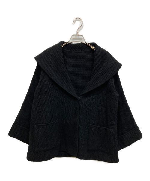 中古・古着通販】FOXEY (フォクシー) ニットコート ブラック サイズ:38