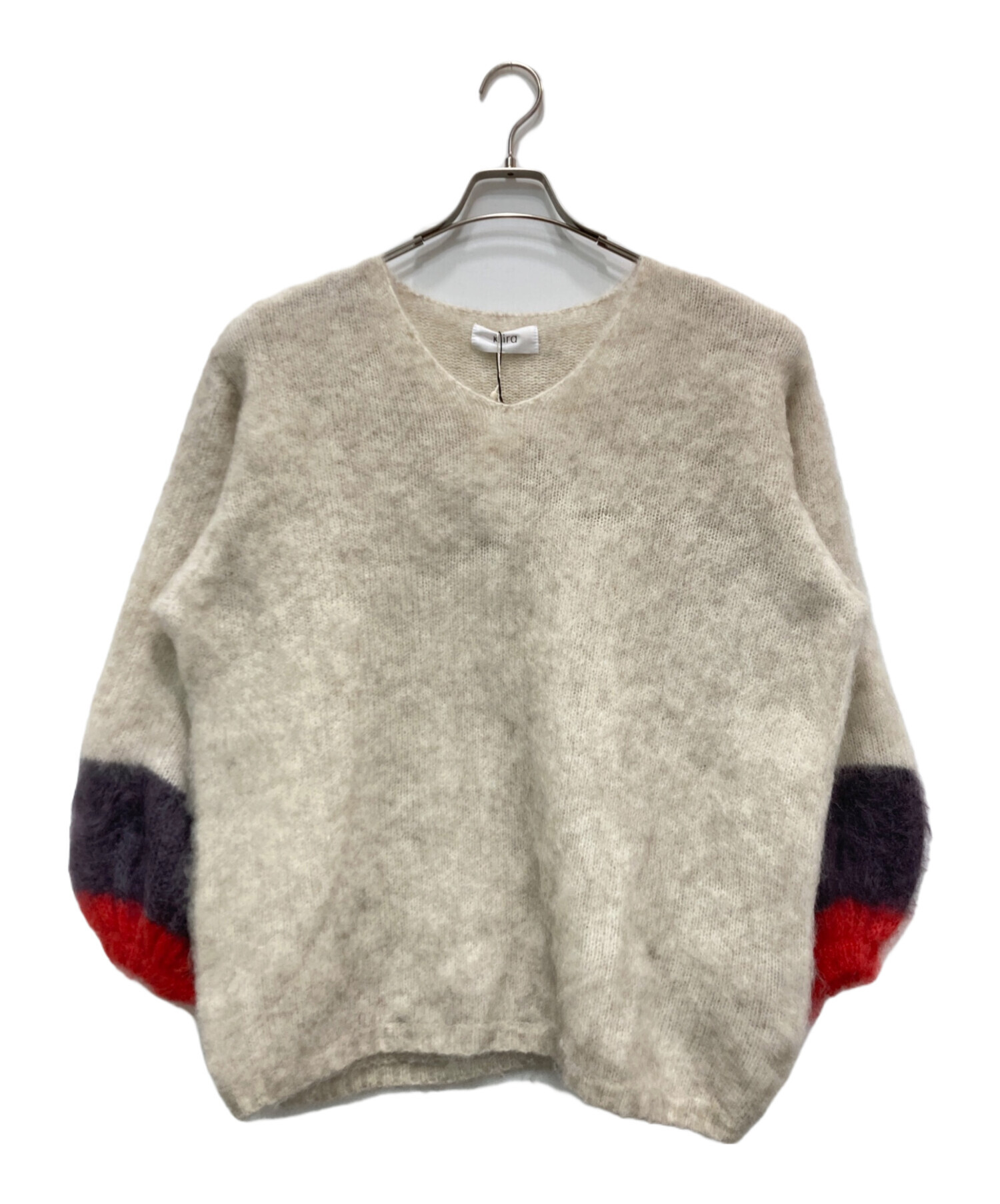 中古・古着通販】KIIRA (キーラ) MOHAIR PULLOVER ベージュ サイズ