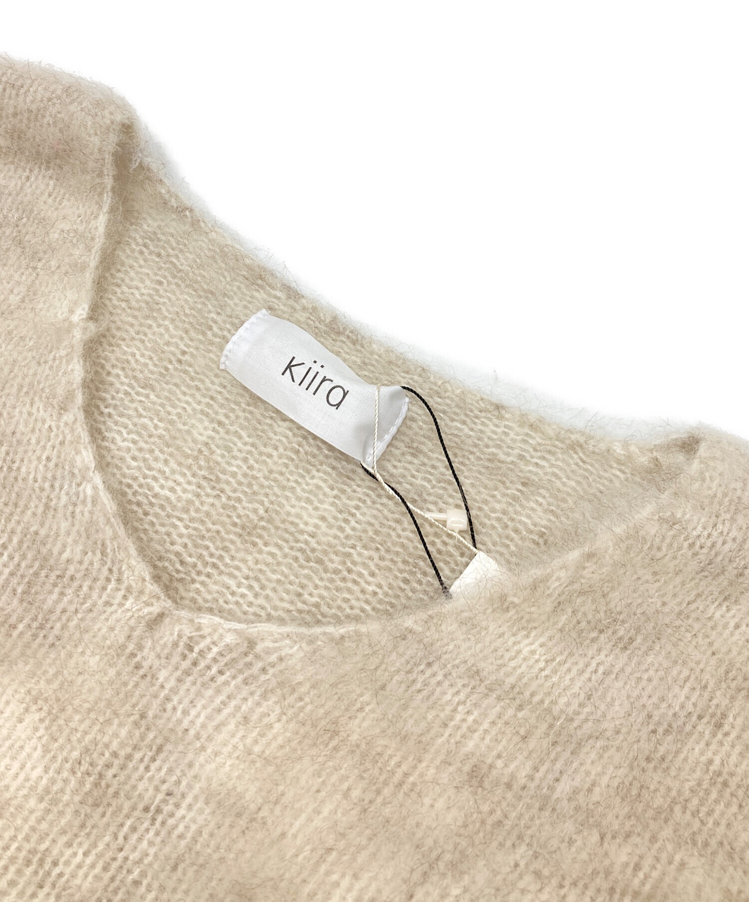 中古・古着通販】KIIRA (キーラ) MOHAIR PULLOVER ベージュ サイズ