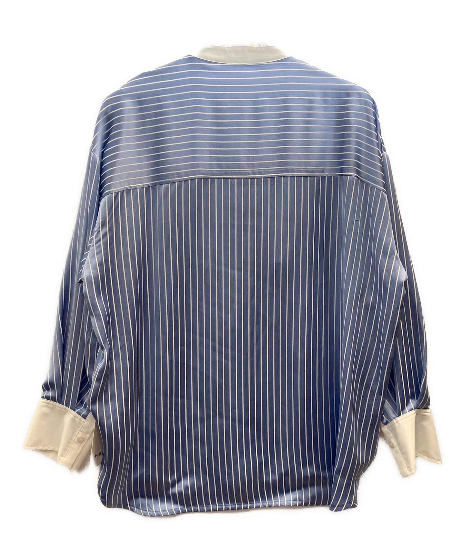 中古・古着通販】machatt (マチャット) ストライプヨークシャツ ブルー 