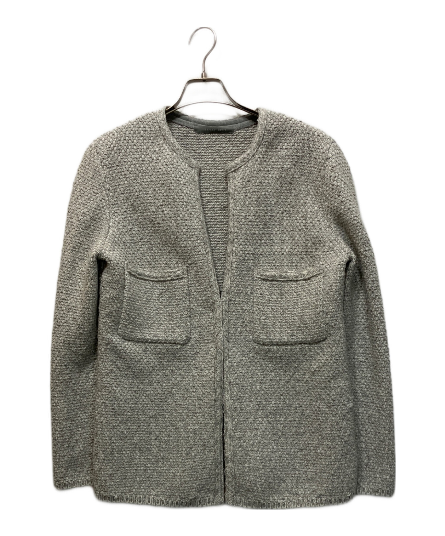 中古・古着通販】theory luxe (セオリーリュクス) ノーカラーツイード