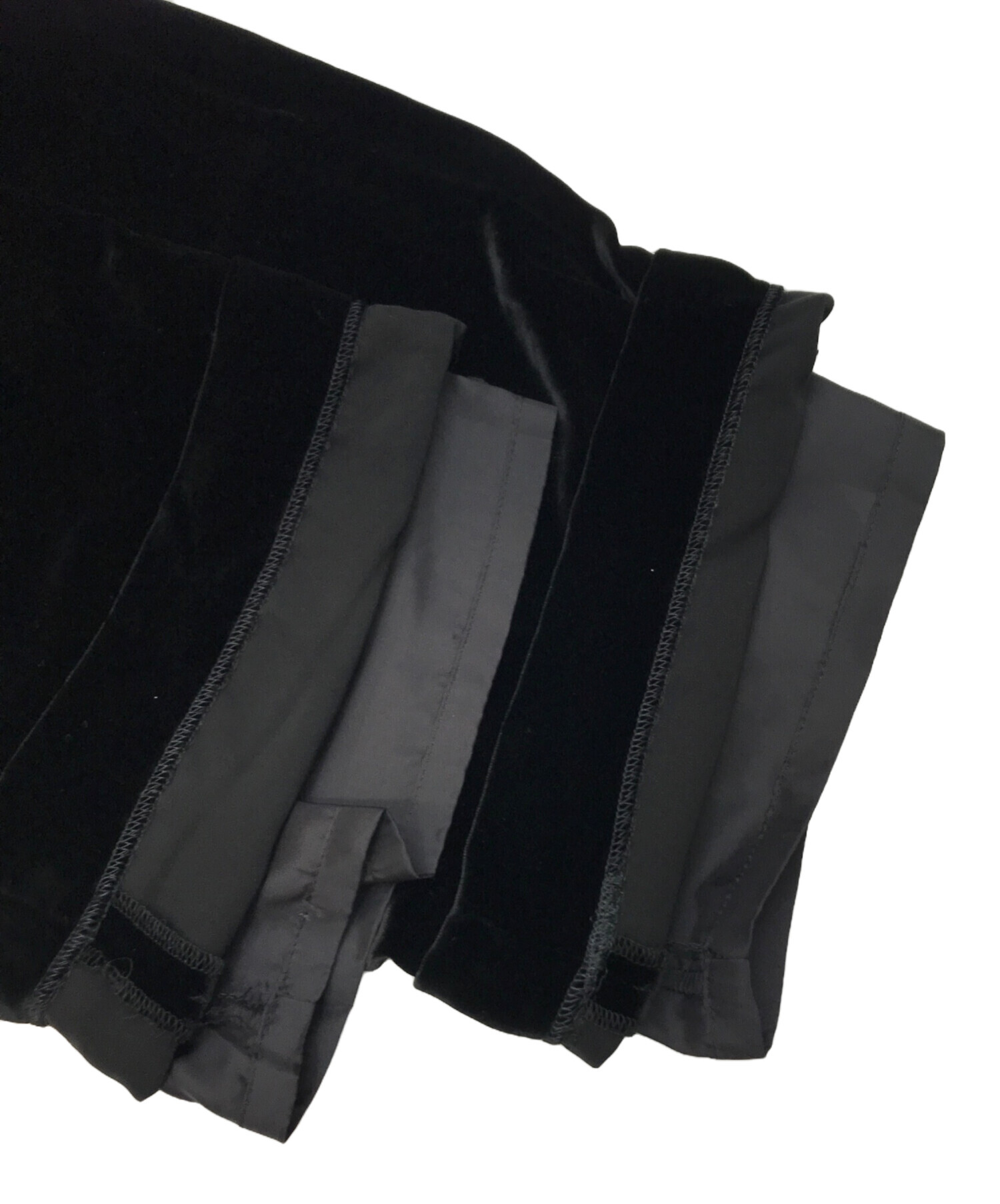 中古・古着通販】FETICO (フェティコ) ベロアパンツ ブラック サイズ:1