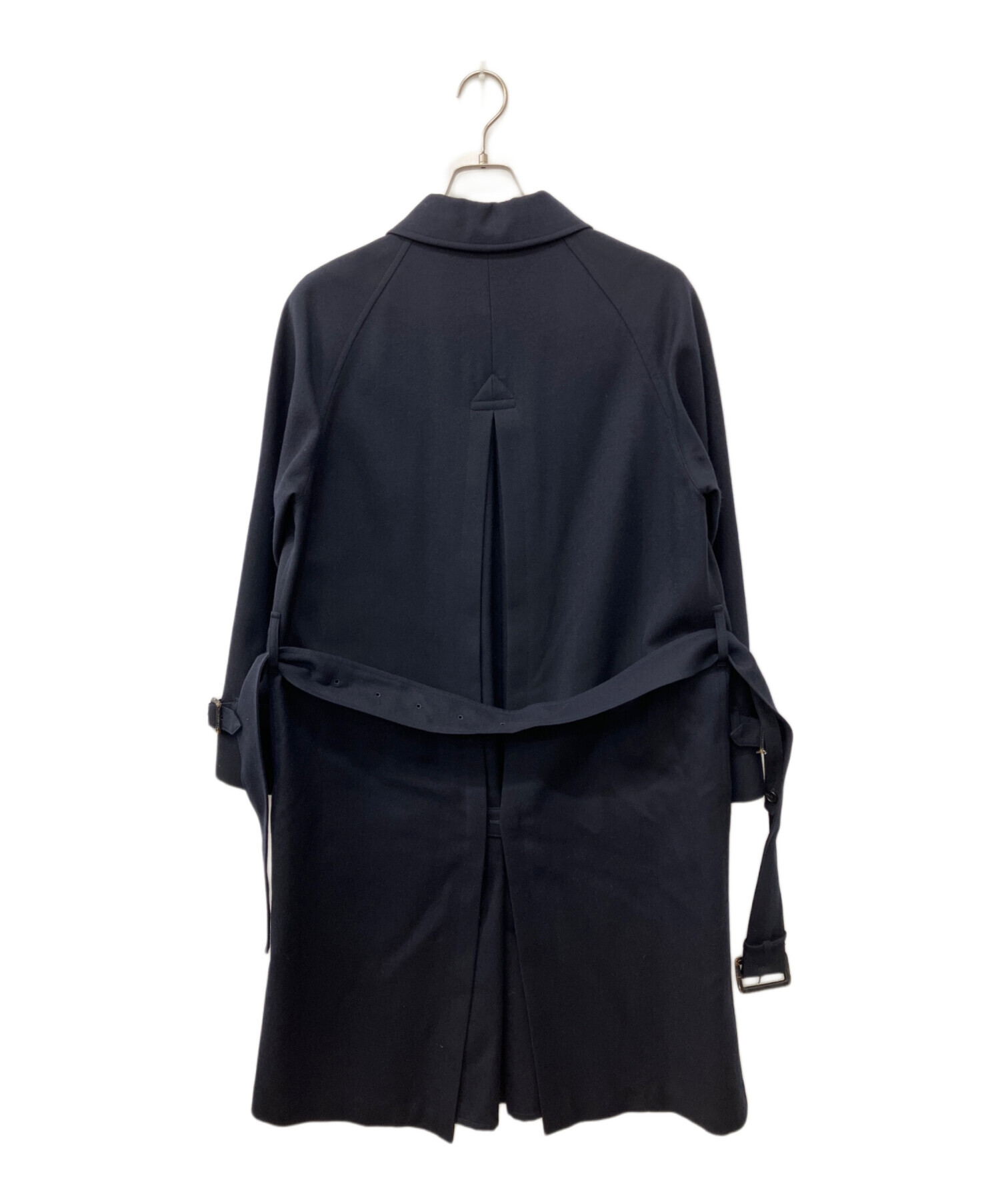 マーガレットハウエル フォックスブラザーズ　バルマカンコート　黒 マーガレットハウエル フォックスブラザーズ バルマカンコート 黒