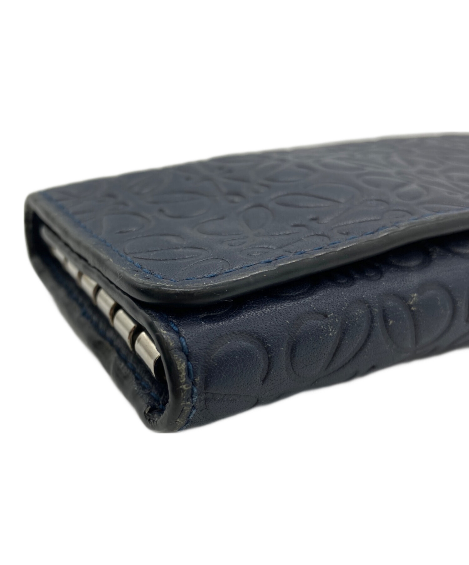 中古・古着通販】LOEWE (ロエベ) アナグラム6連キーケース ネイビー