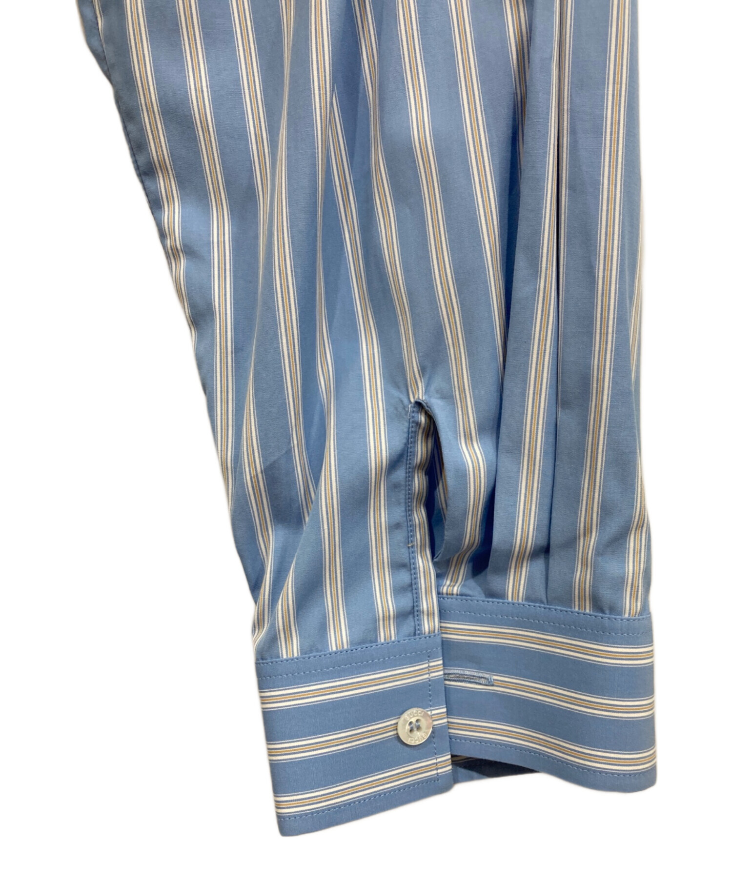 中古・古着通販】GUCCI (グッチ) ストライププルオーバーシャツ ライト