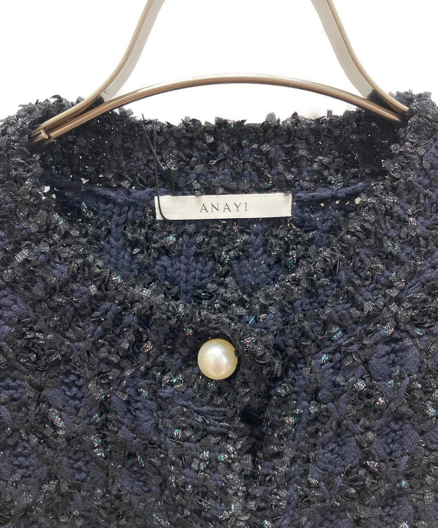 中古・古着通販】ANAYI (アナイ) リボンアーガイルツイード