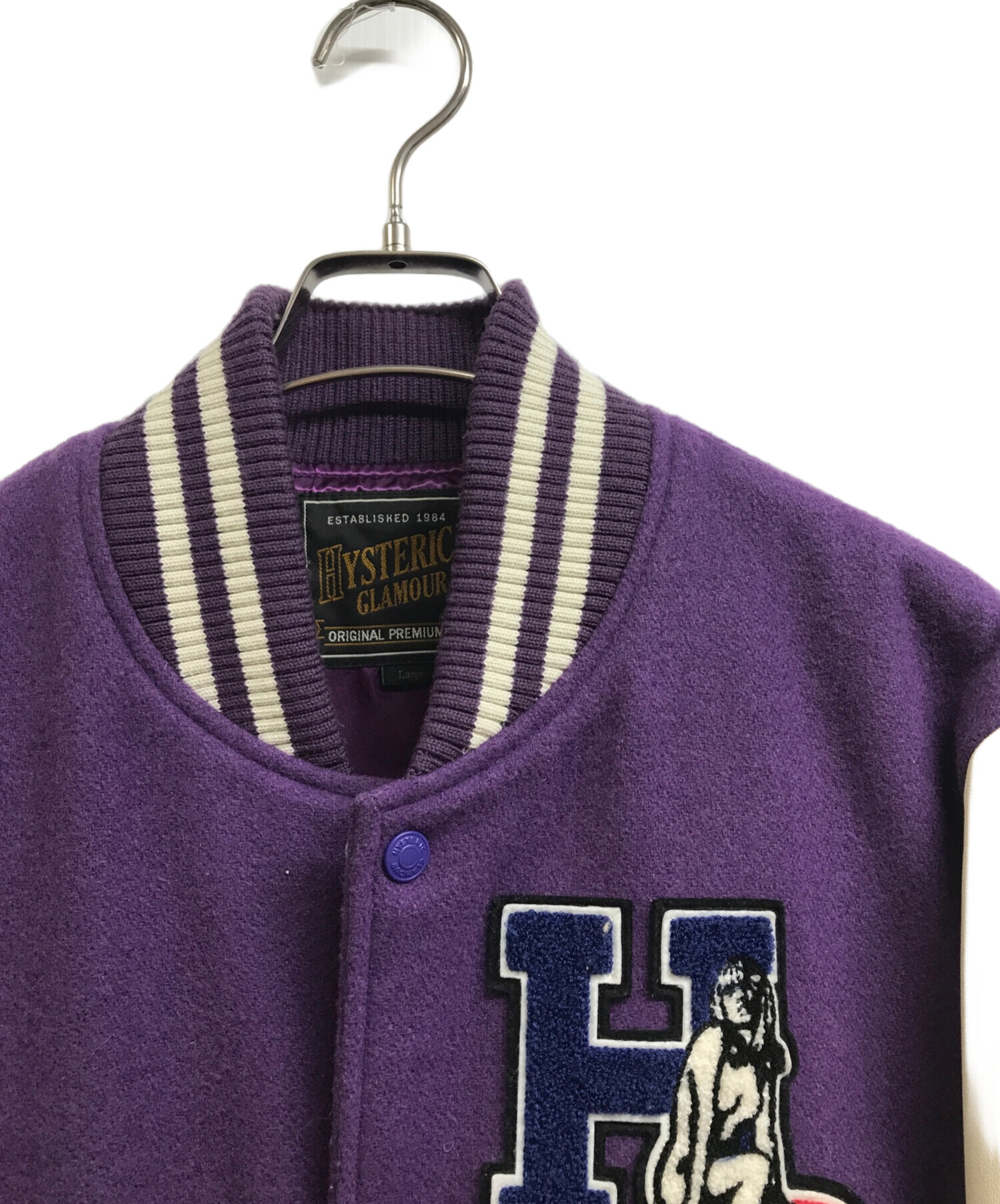 HYSTERIC GLAMOUR パープル　紫　スタジャン　スカジャン　M 中古・古着通販】Hysteric Glamour (ヒステリックグラマー) ICE CREAM