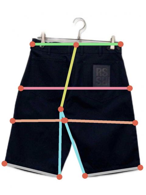 中古・古着通販】RAF SIMONS (ラフシモンズ) BERMUDA SHORTS ネイビー