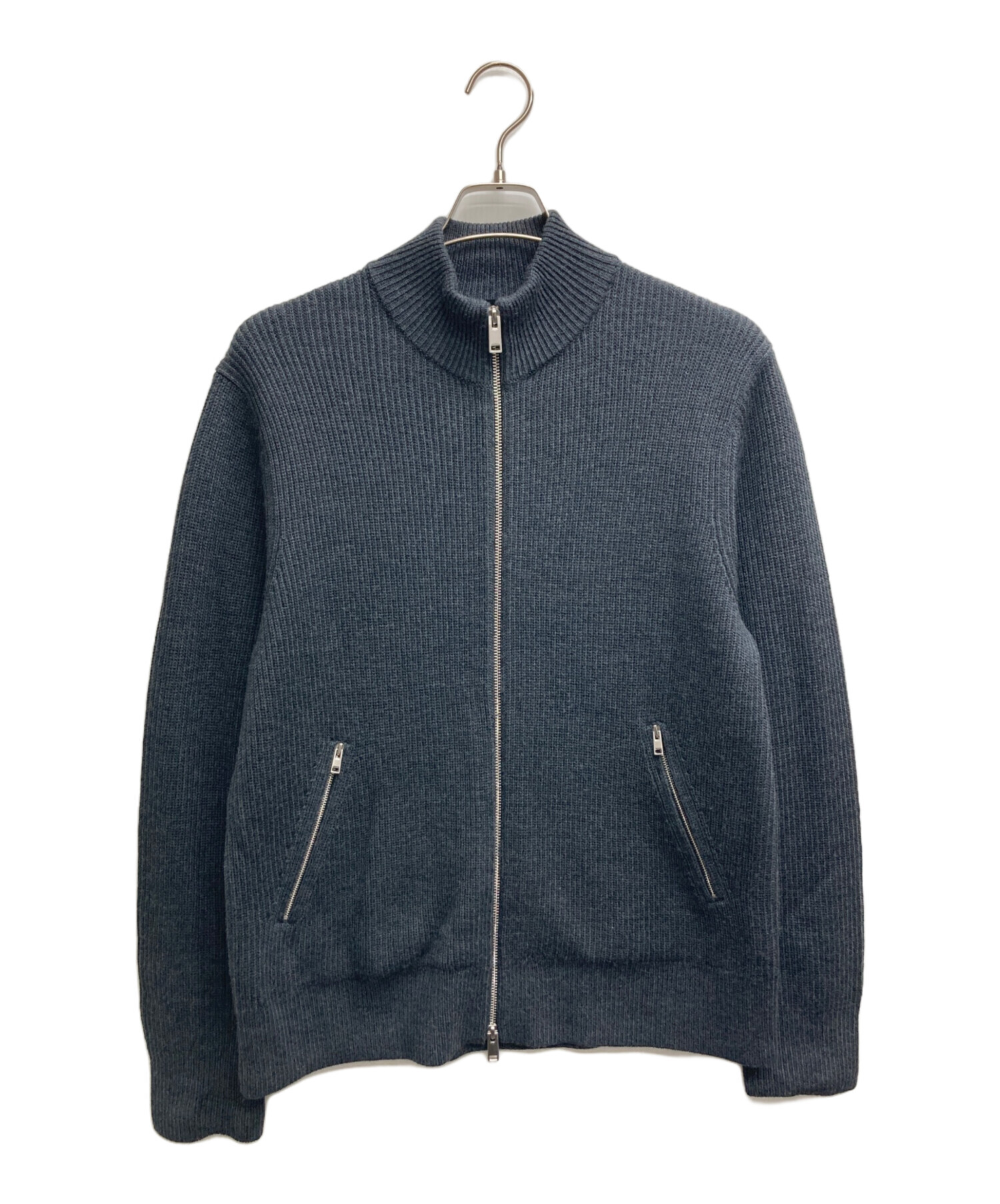 中古・古着通販】theory (セオリー) Novo Merino Rib Jacket グレー