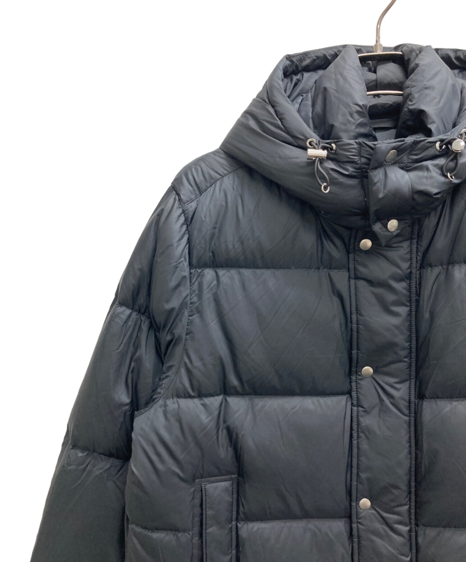 Theory ダウンジャケットMarquez Snap Puffer 中古・古着通販】theory (セオリー) Marquez Snap Puffer ブラック