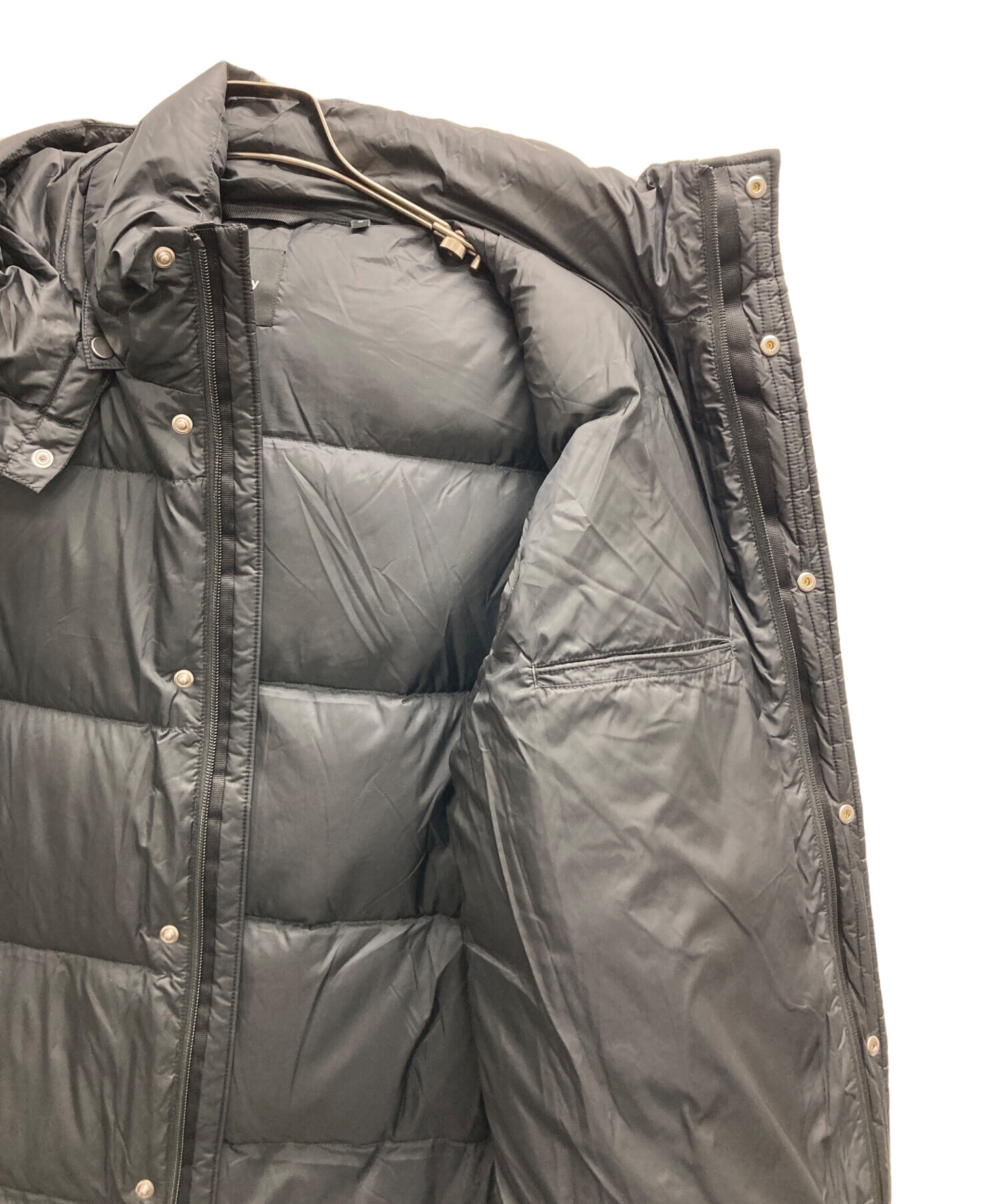 Theory ダウンジャケットMarquez Snap Puffer 中古・古着通販】theory (セオリー) Marquez Snap Puffer ブラック