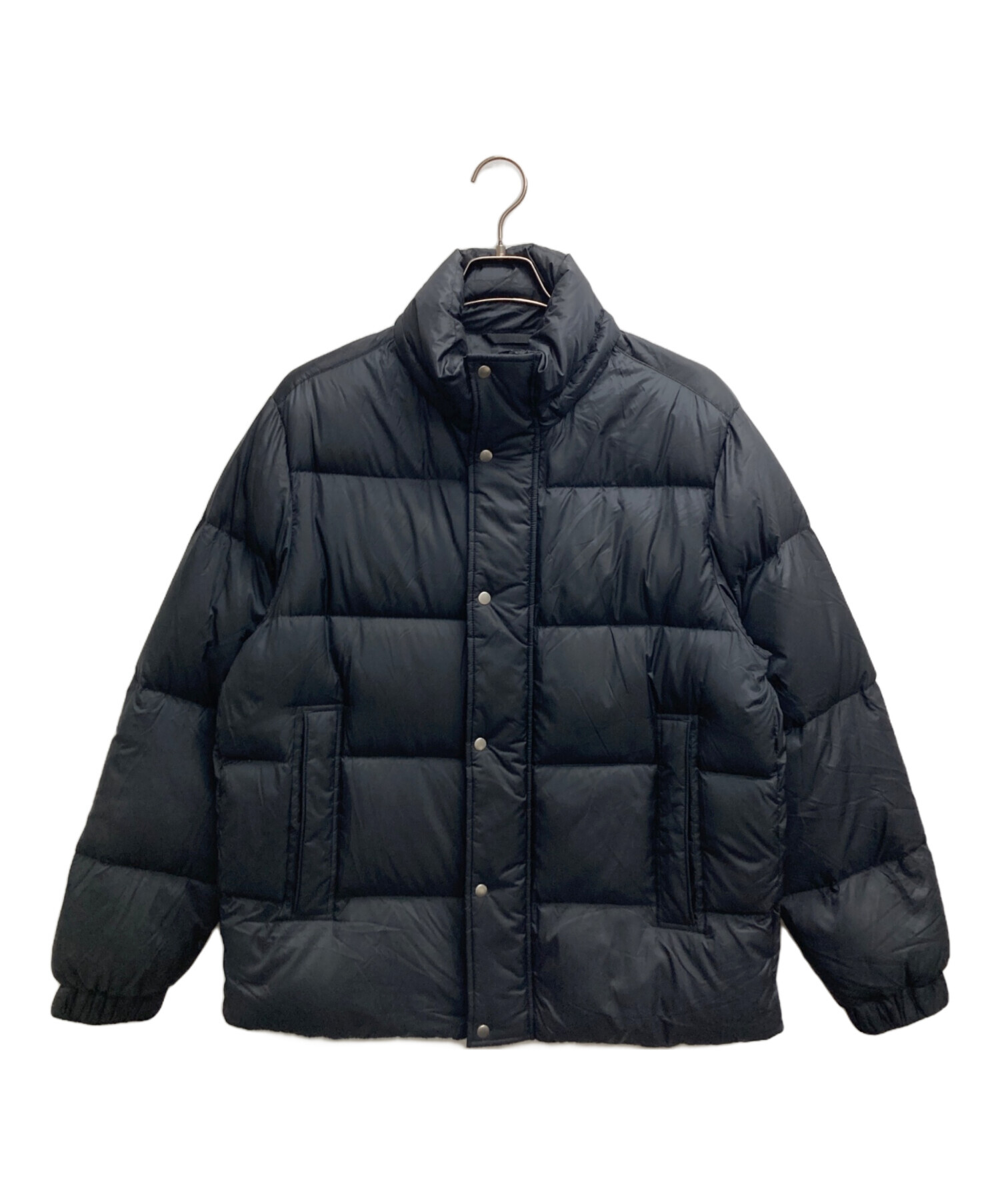 Theory ダウンジャケットMarquez Snap Puffer 中古・古着通販】theory (セオリー) Marquez Snap Puffer ブラック