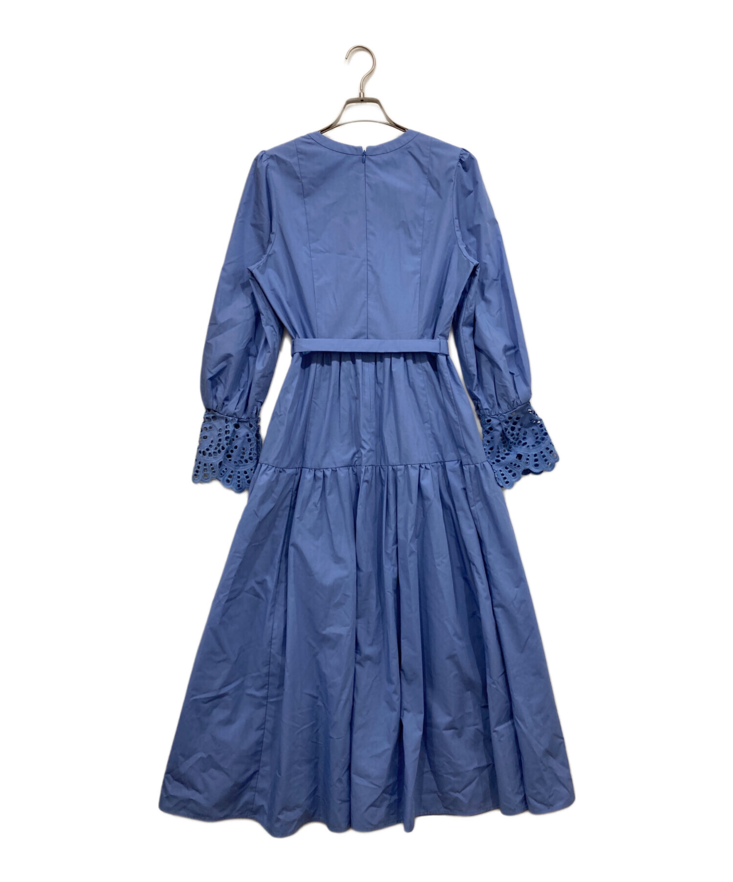 JUSGLITTY ジャスグリッティー シャーリングシャツワンピース ネイビー