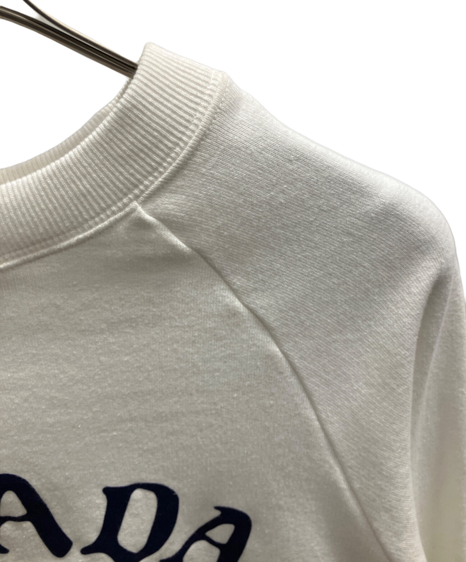 中古・古着通販】Oblada (オブラダ) OBLADA CINCH LOGO SWEAT ホワイト