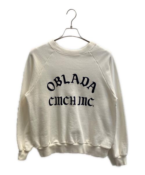 中古・古着通販】Oblada (オブラダ) OBLADA CINCH LOGO SWEAT ホワイト