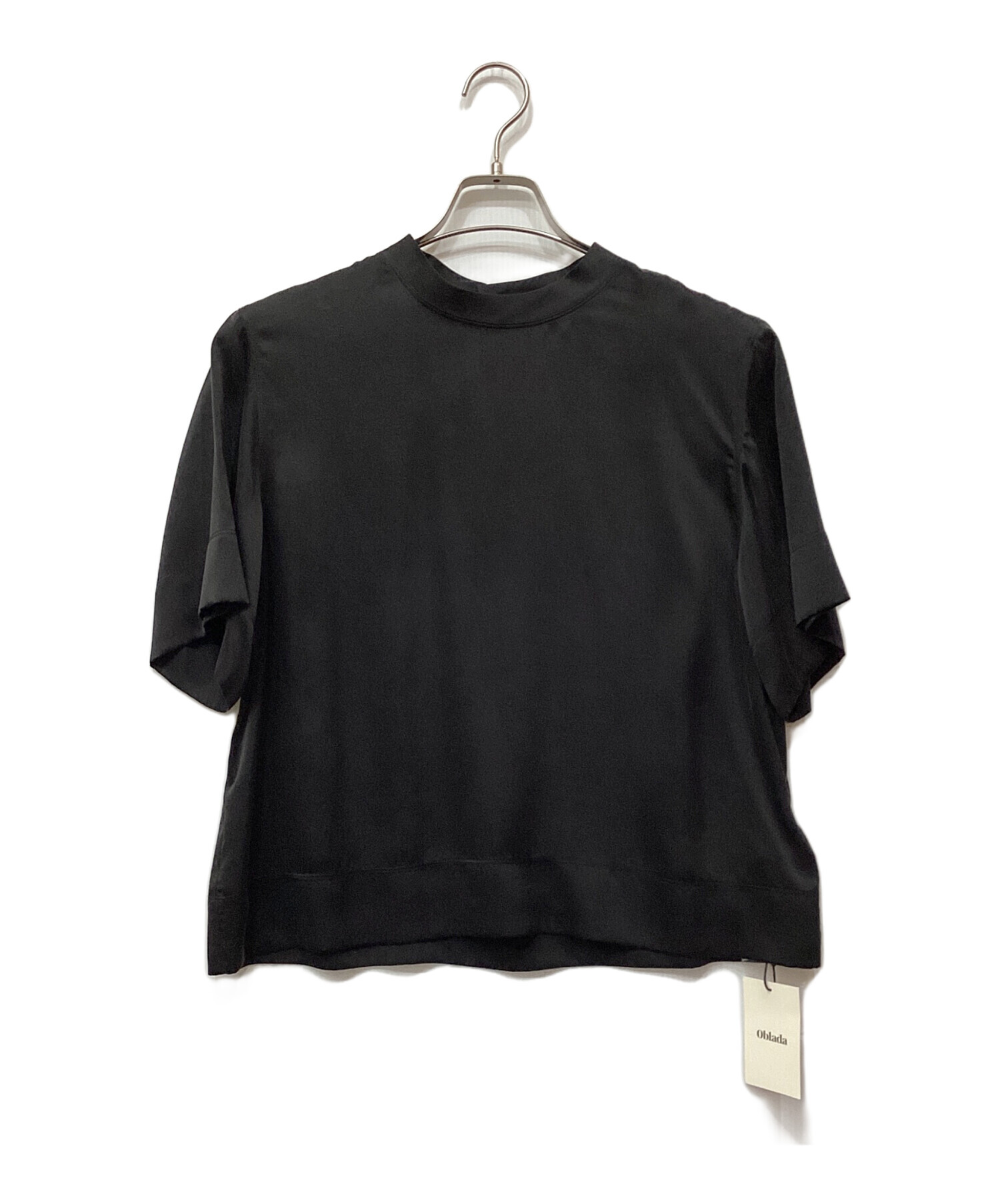 中古・古着通販】Oblada (オブラダ) SILK TEE ブラック サイズ:Free 未