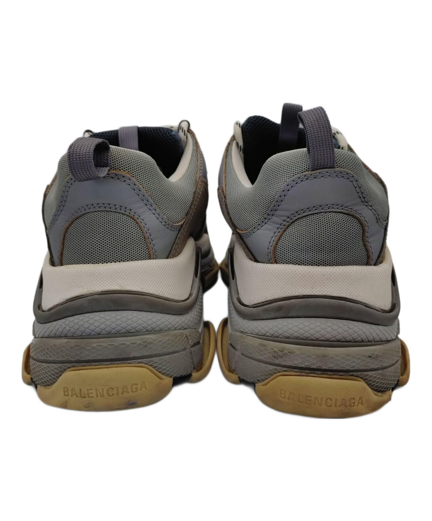 靴 BALENCIAGA Paris 41 中古・古着通販】BALENCIAGA (バレンシアガ) スニーカー グレー サイズ