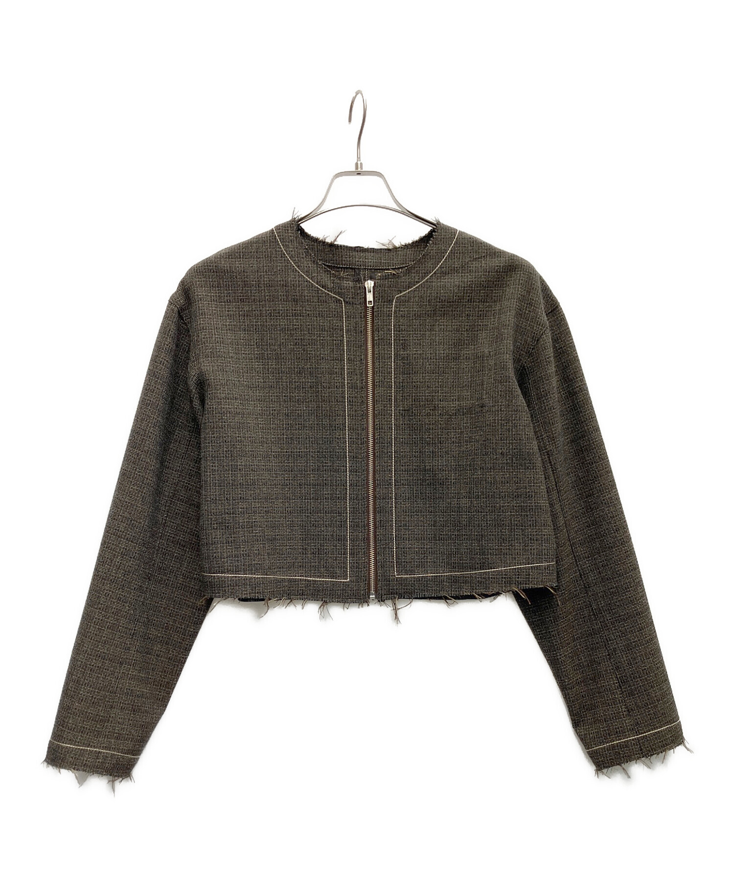 中古・古着通販】tiit tokyo (ティートトウキョウ) ノーカラーツイード 