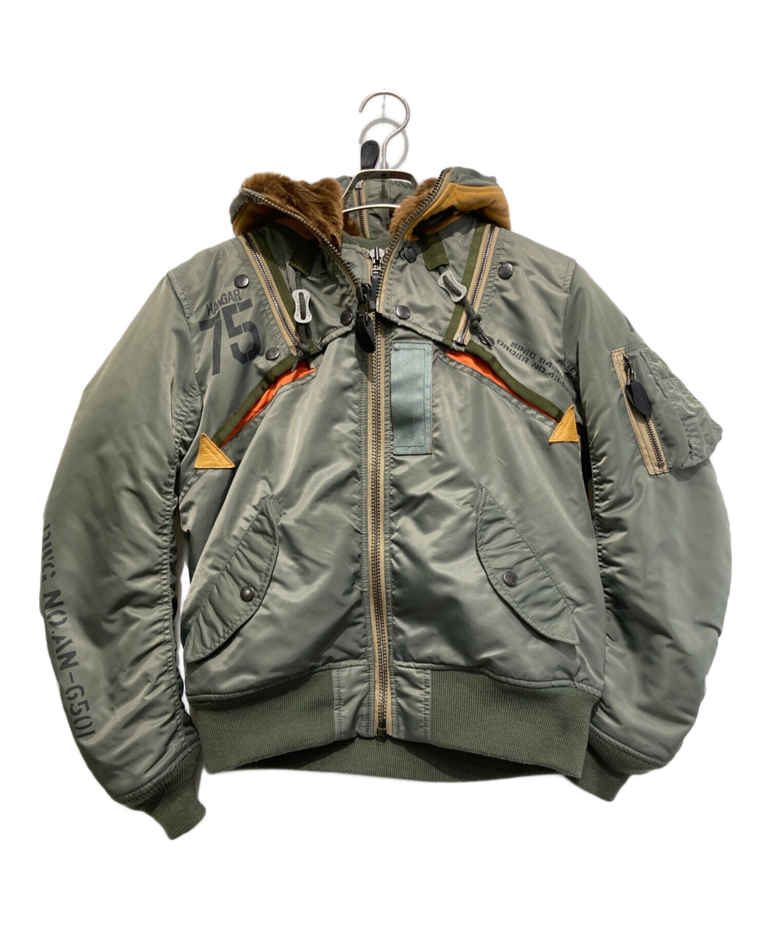 中古・古着通販】AVIREX (アヴィレックス) MA-1 REMODEL MARK2 カーキ