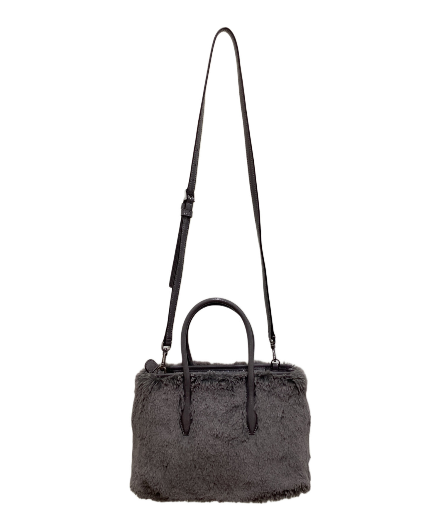 中古・古着通販】Kate Spade (ケイトスペード) ファーハンドバッグ