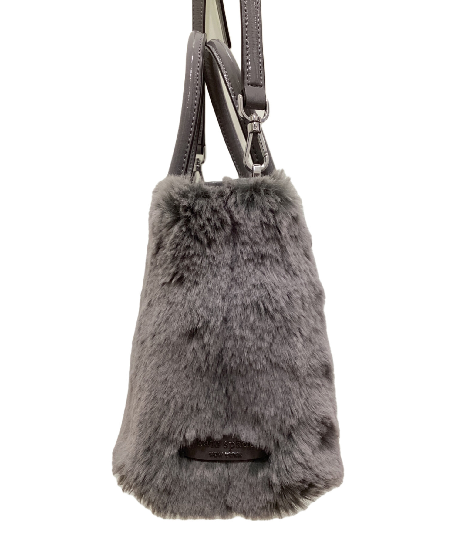 中古・古着通販】Kate Spade (ケイトスペード) ファーハンドバッグ