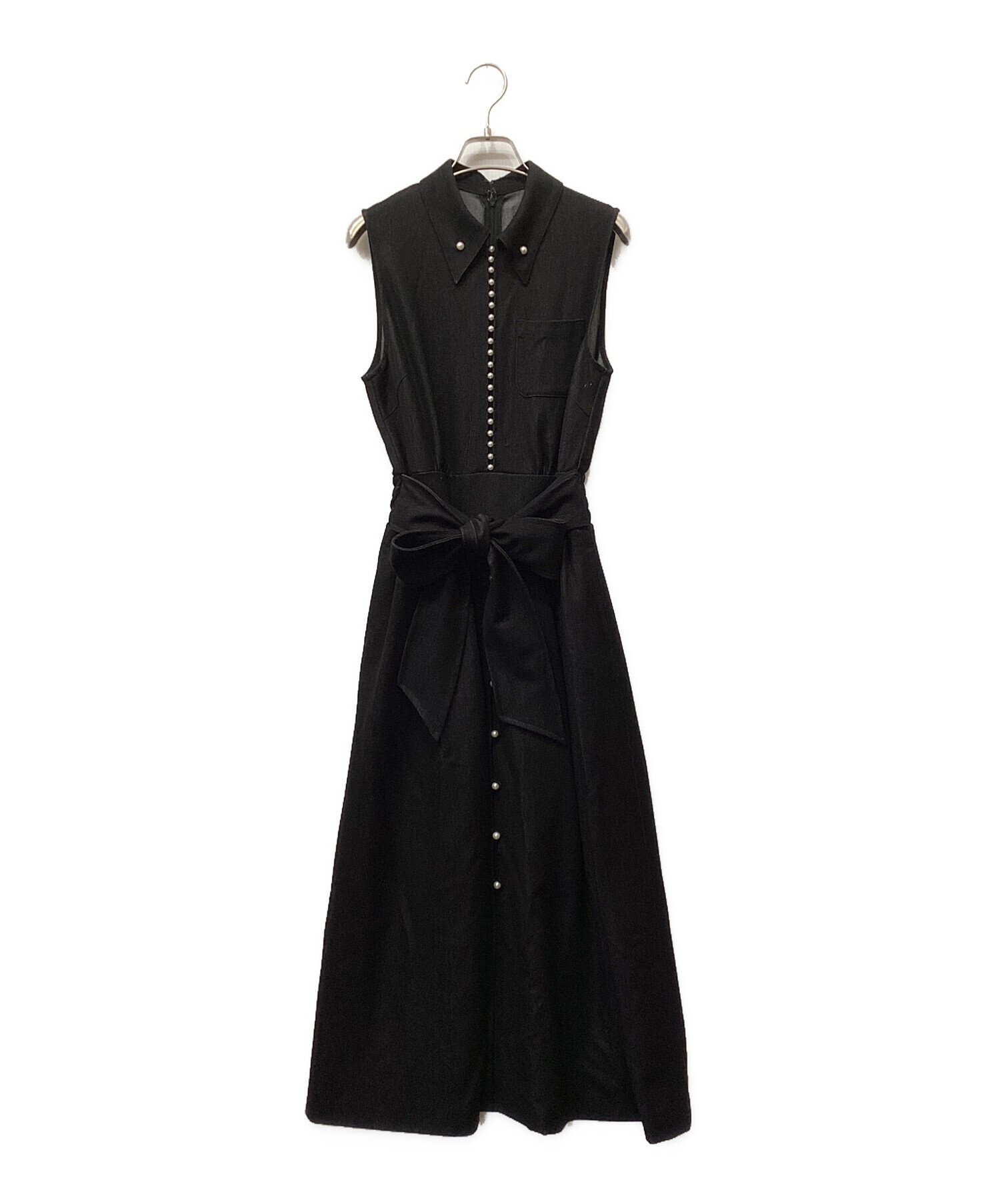 中古・古着通販】AMERI (アメリ) LADY PEARL DRESS ブラック サイズ