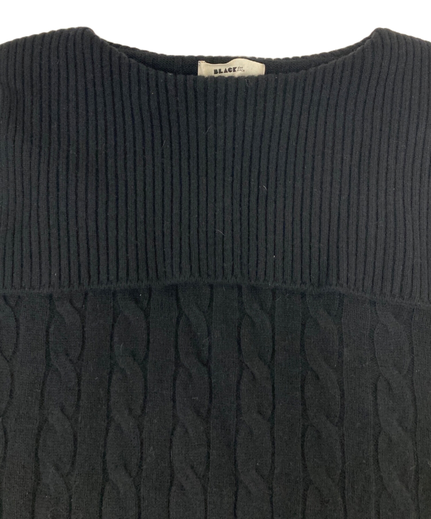 中古・古着通販】IENA (イエナ) BLACK セーラーカラーニット ブラック