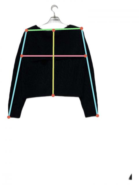 中古・古着通販】IENA (イエナ) BLACK セーラーカラーニット ブラック