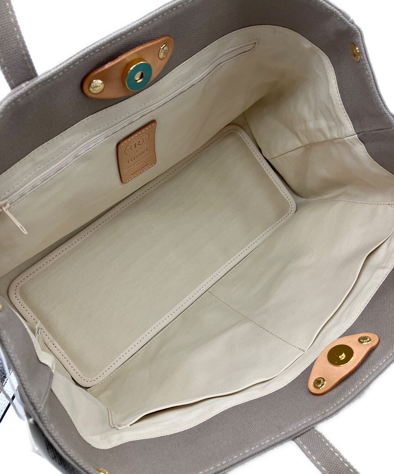 中古・古着通販】russet (ラシット) トートバッグ M キャンバス グレー
