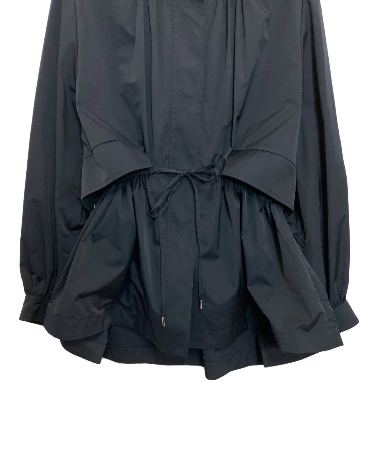 Ballsey ボールジィ　ライトダウンコンビ フーデットコート 36 黒 中古・古着通販】BALLSEY (ボールジィ) ライトタフタ フーデット