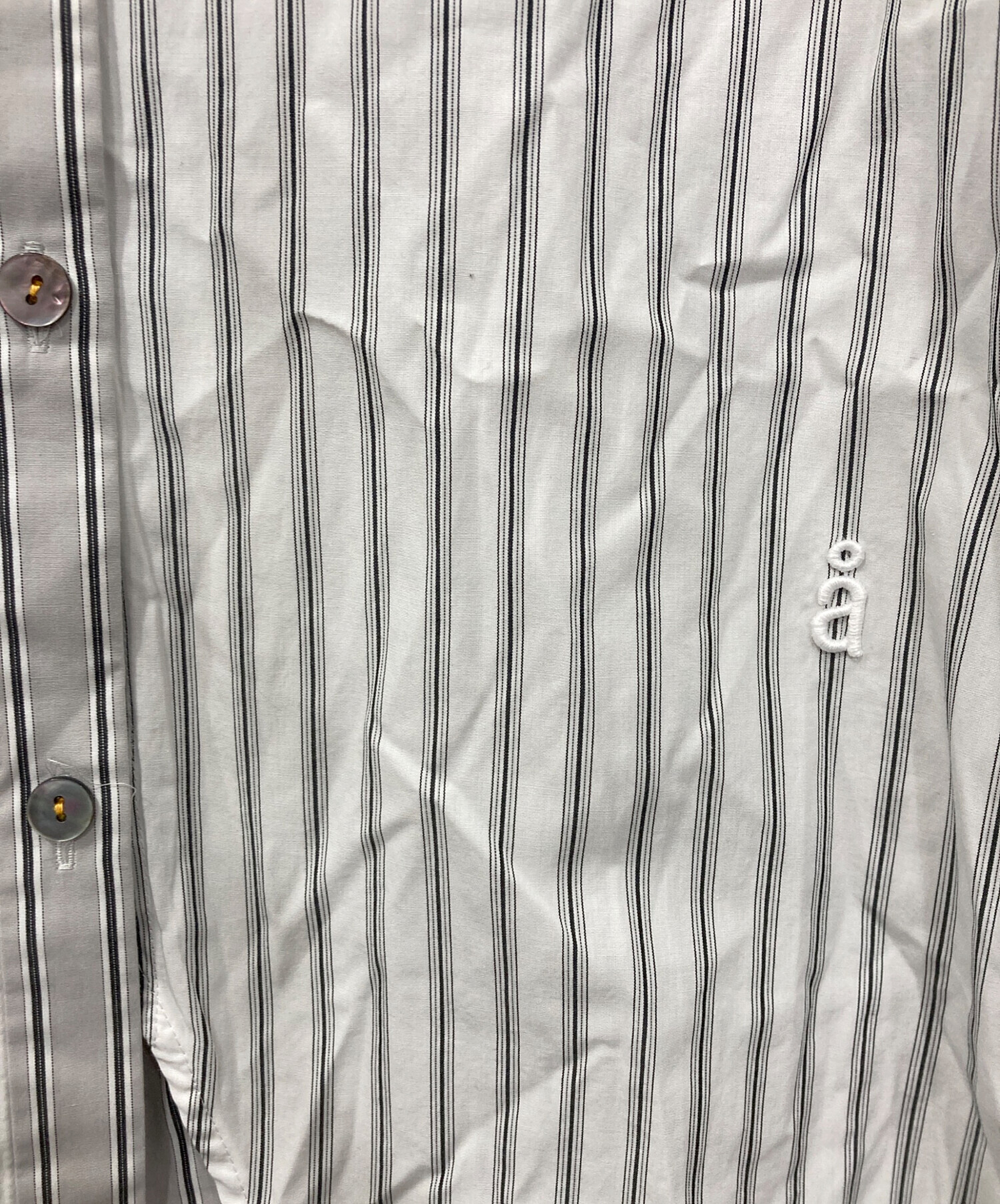 中古・古着通販】nagonstans (ナゴンスタンス) mix-hem shirt