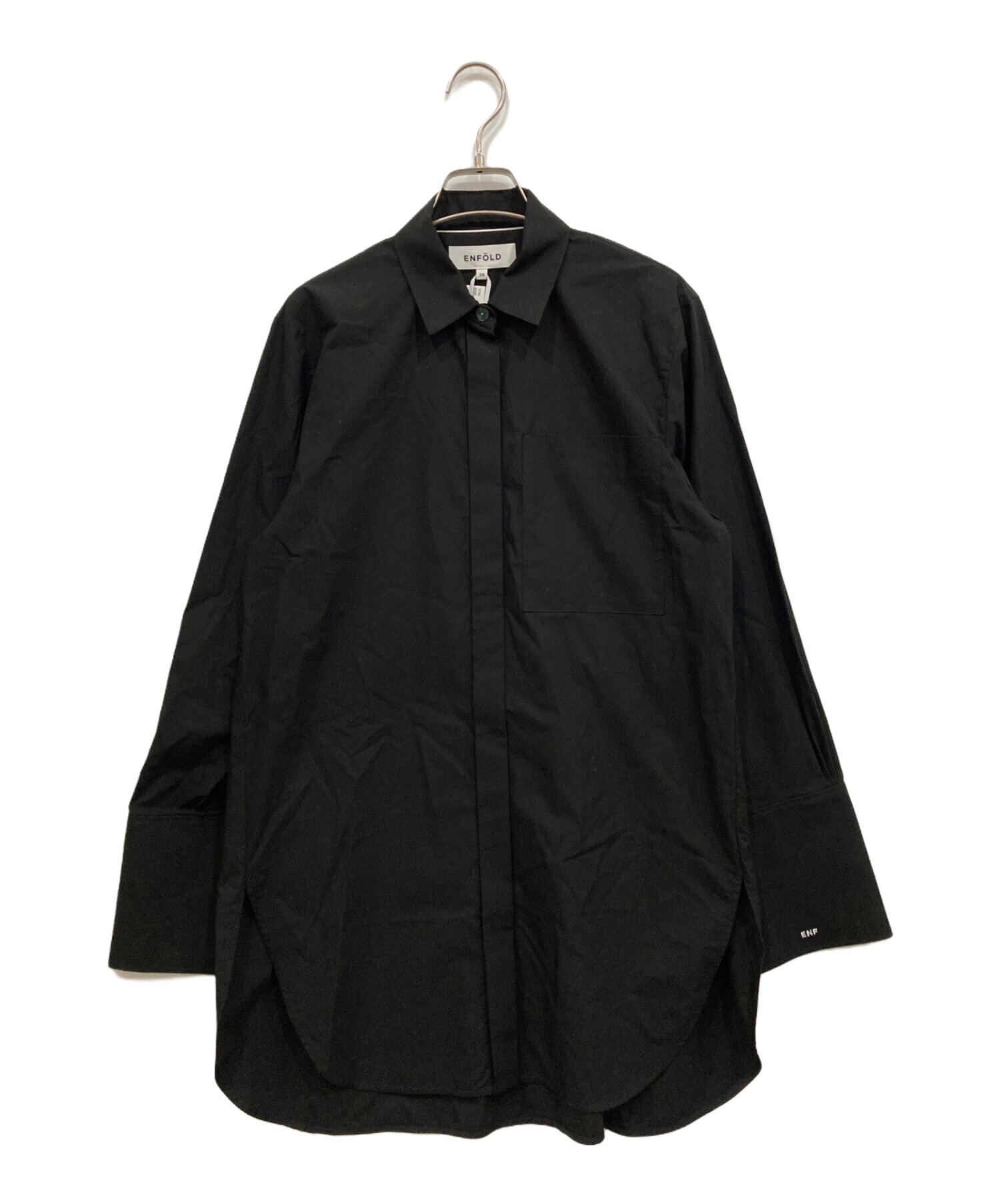 中古・古着通販】ENFOLD (エンフォルド) スタンダードシャツ ブラック
